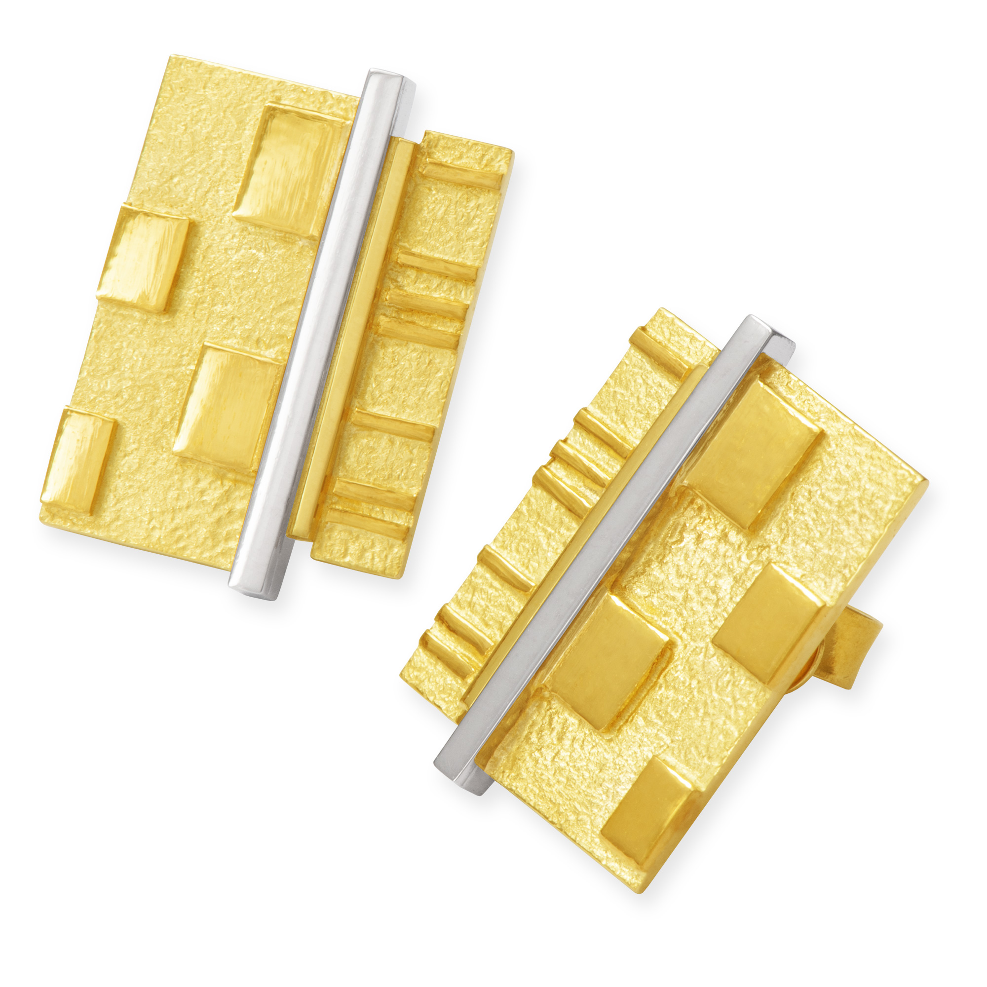 LESER Ohrstecker-Mikado 750 Gelbgold 750 Weissgold-109400 LESER Ohrstecker-Mikado 750 Gelbgold 750 Weissgold