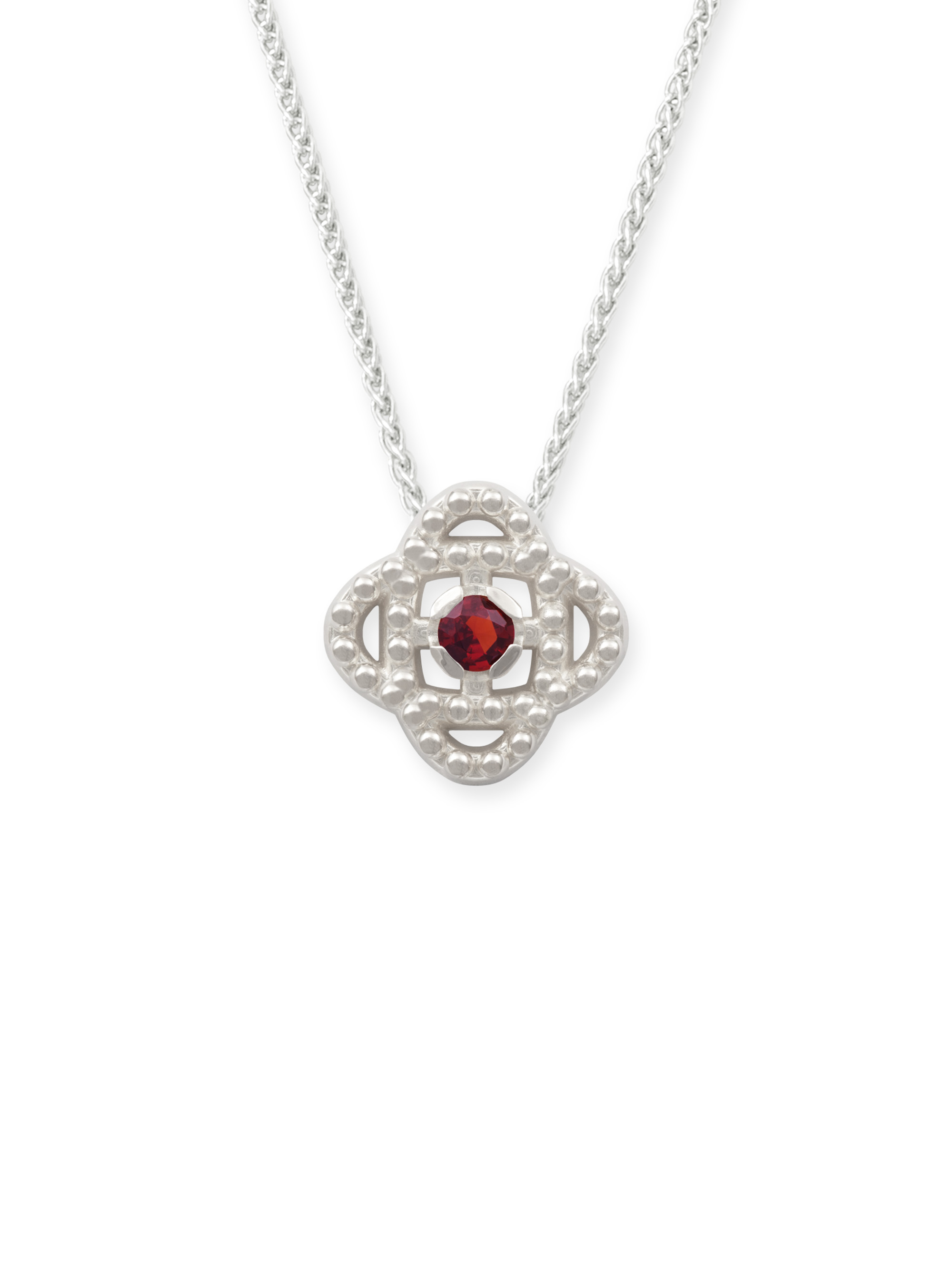 LESER Dirndlschmuck-Anhänger-925Silber-Granat LESER Dirndlschmuck-Anhänger-925Silber-Granat