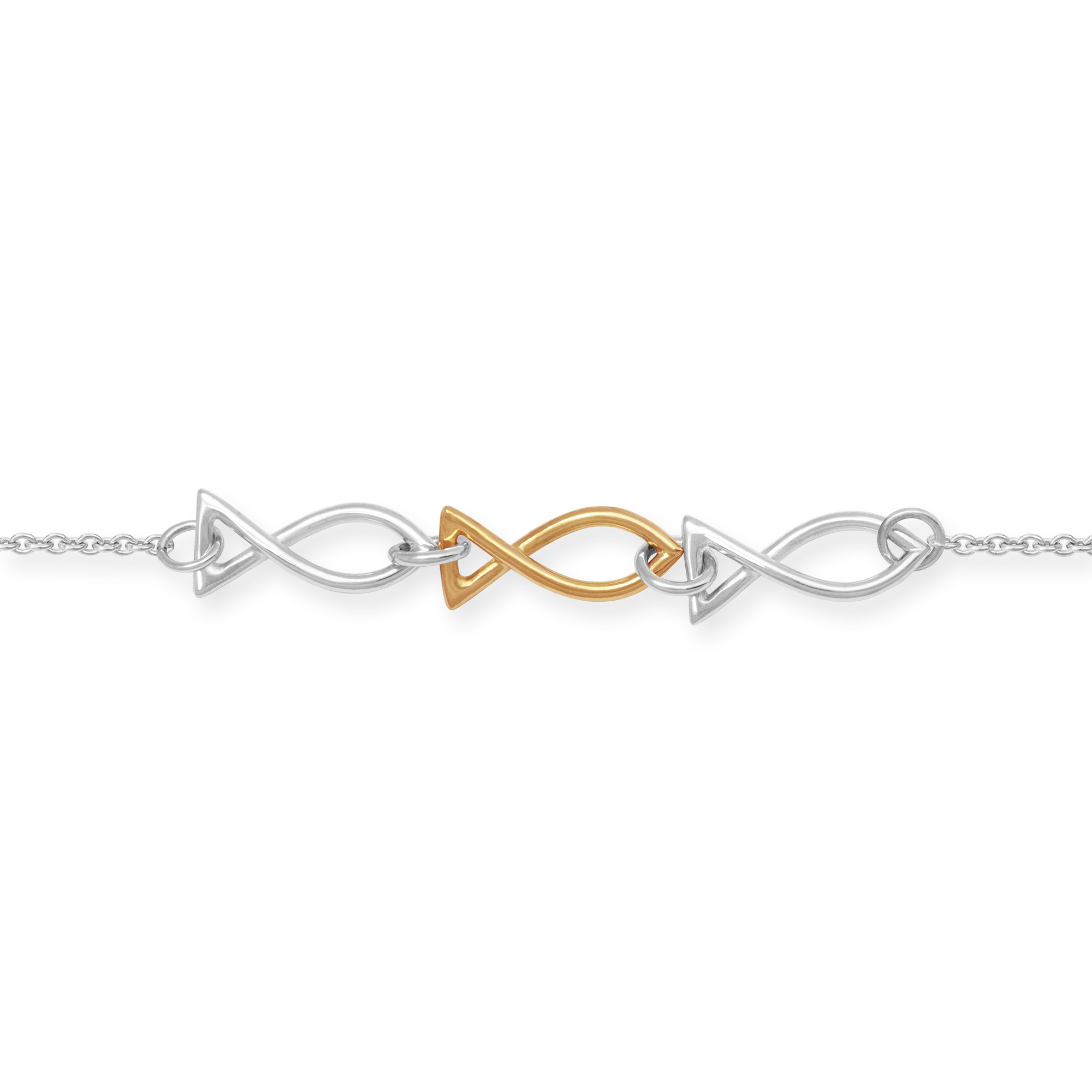 Feines Gliederarmband aus 750/Gelbgold