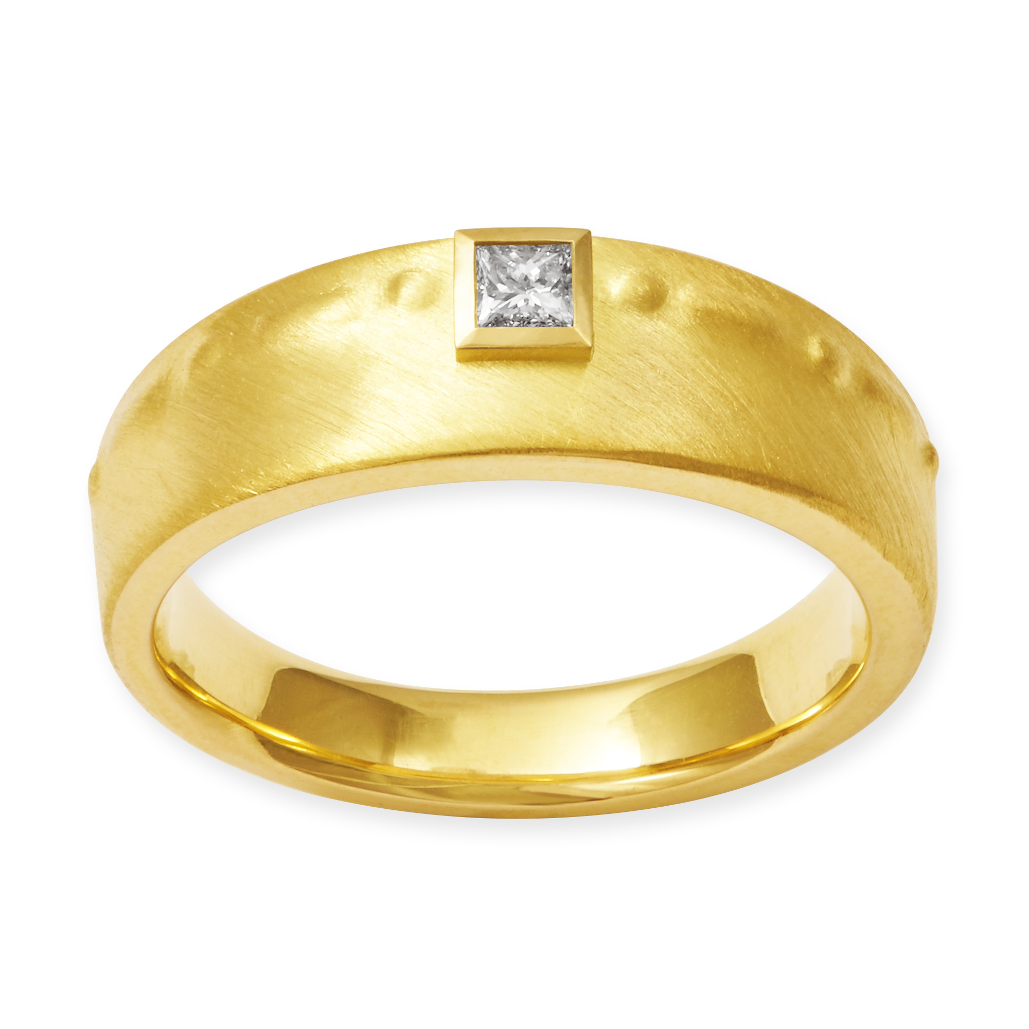 LESER Ring-Princess Diamant 750 Gelbgold