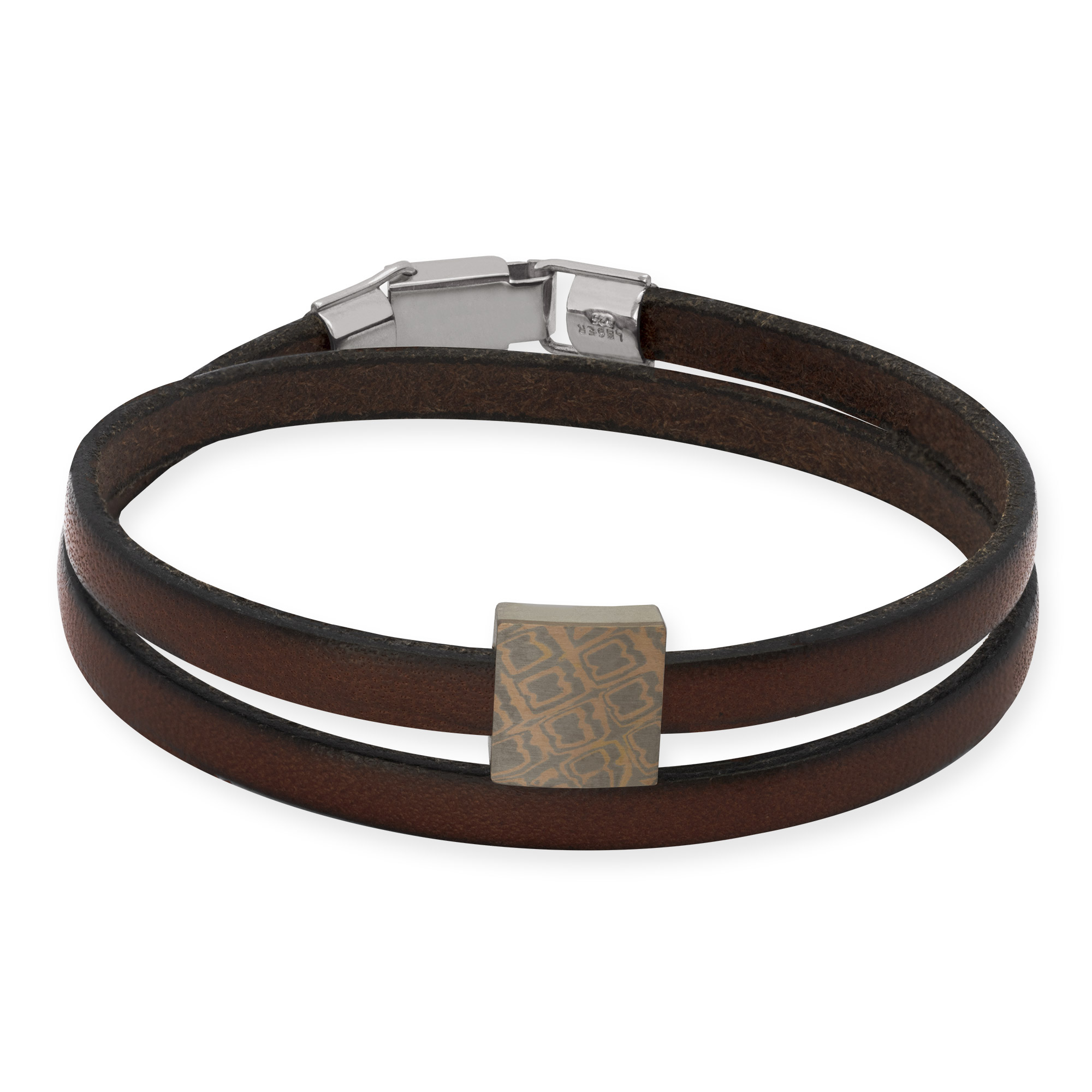 LESER -Mokumegane-Armband-Leder LESER -Mokumegane-Armband-Leder