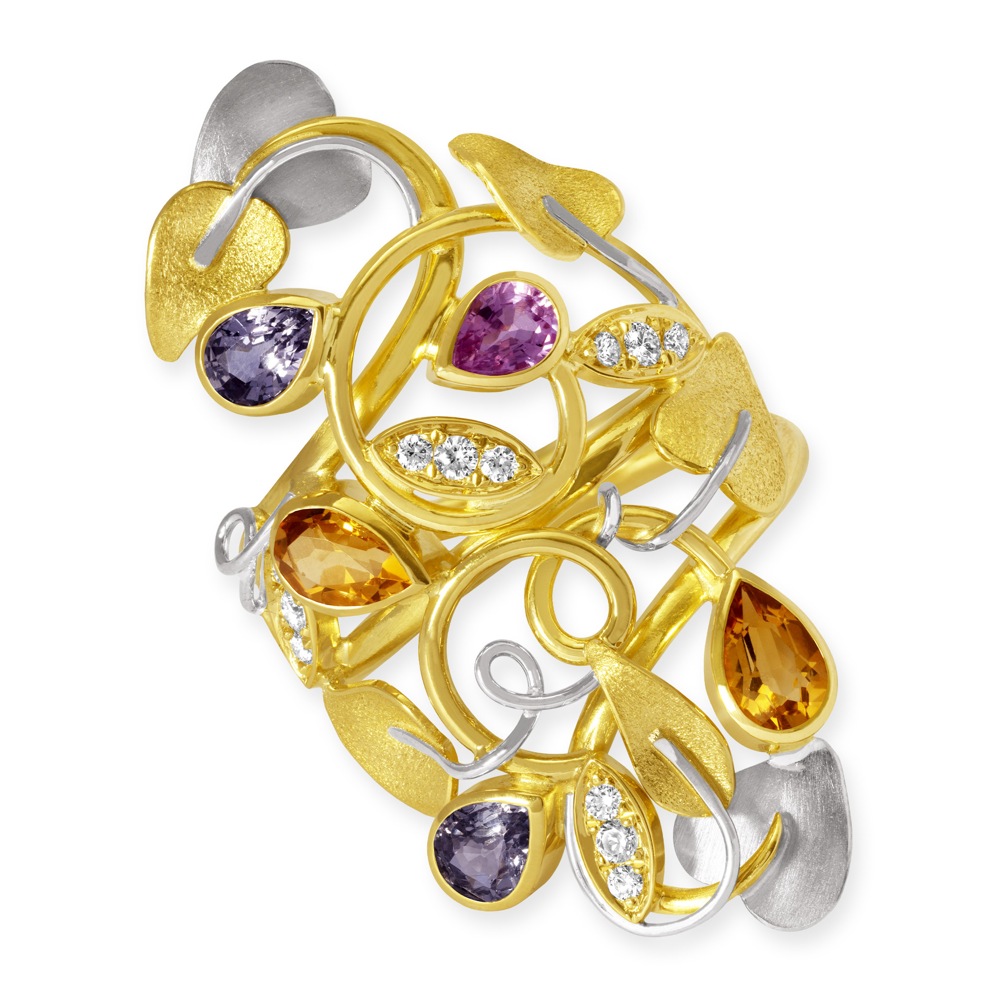 LESER Ring-Poesie-750Gelbgold-759Weissgold-Saphir-Citrin-122106 LESER Ring-Poesie-750Gelbgold-759Weissgold-Saphir-Citrin-122106