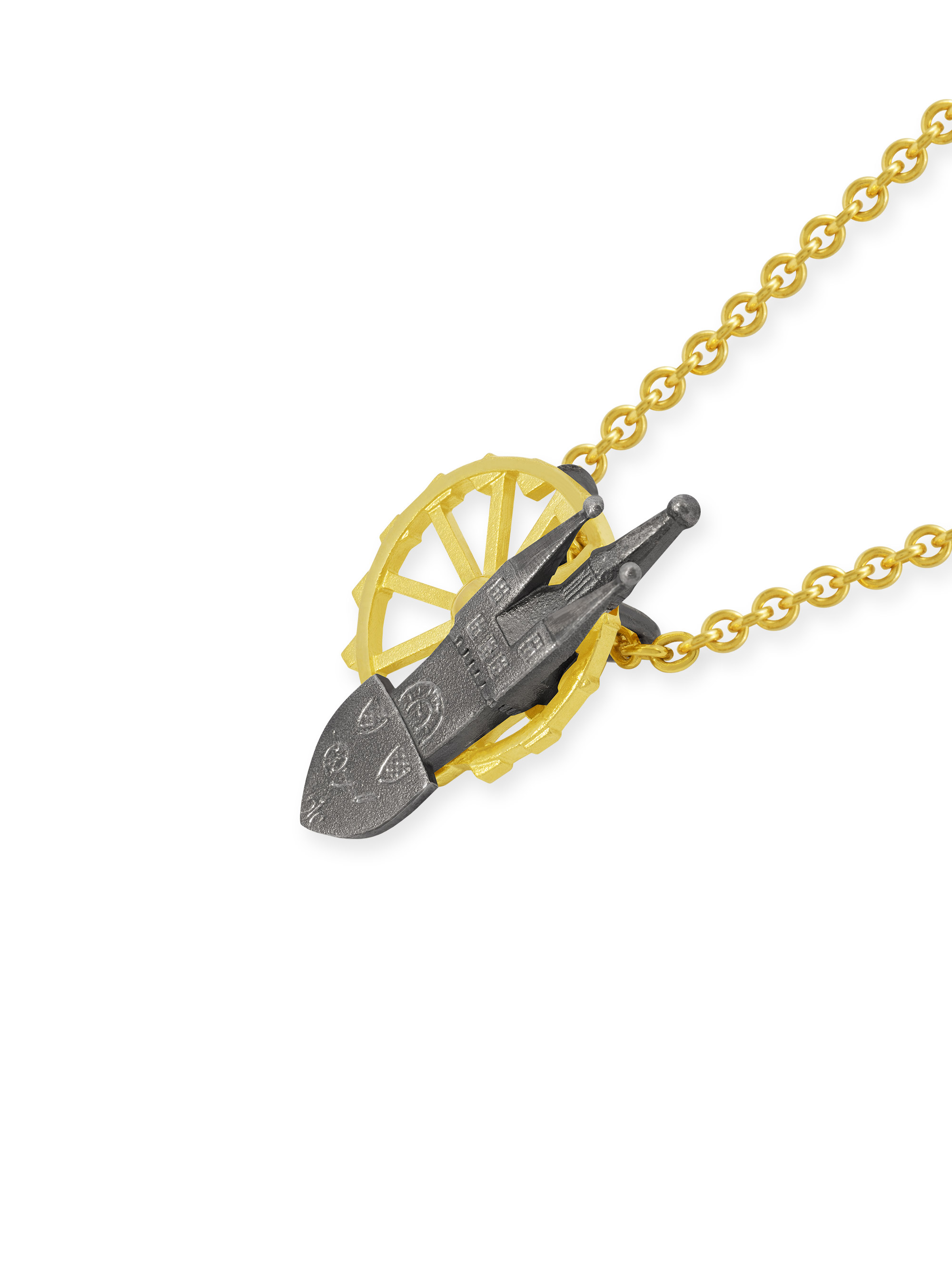 LESER Anhaenger- Stadtschmuck Riesenrad Straubing Gelbgold Silber