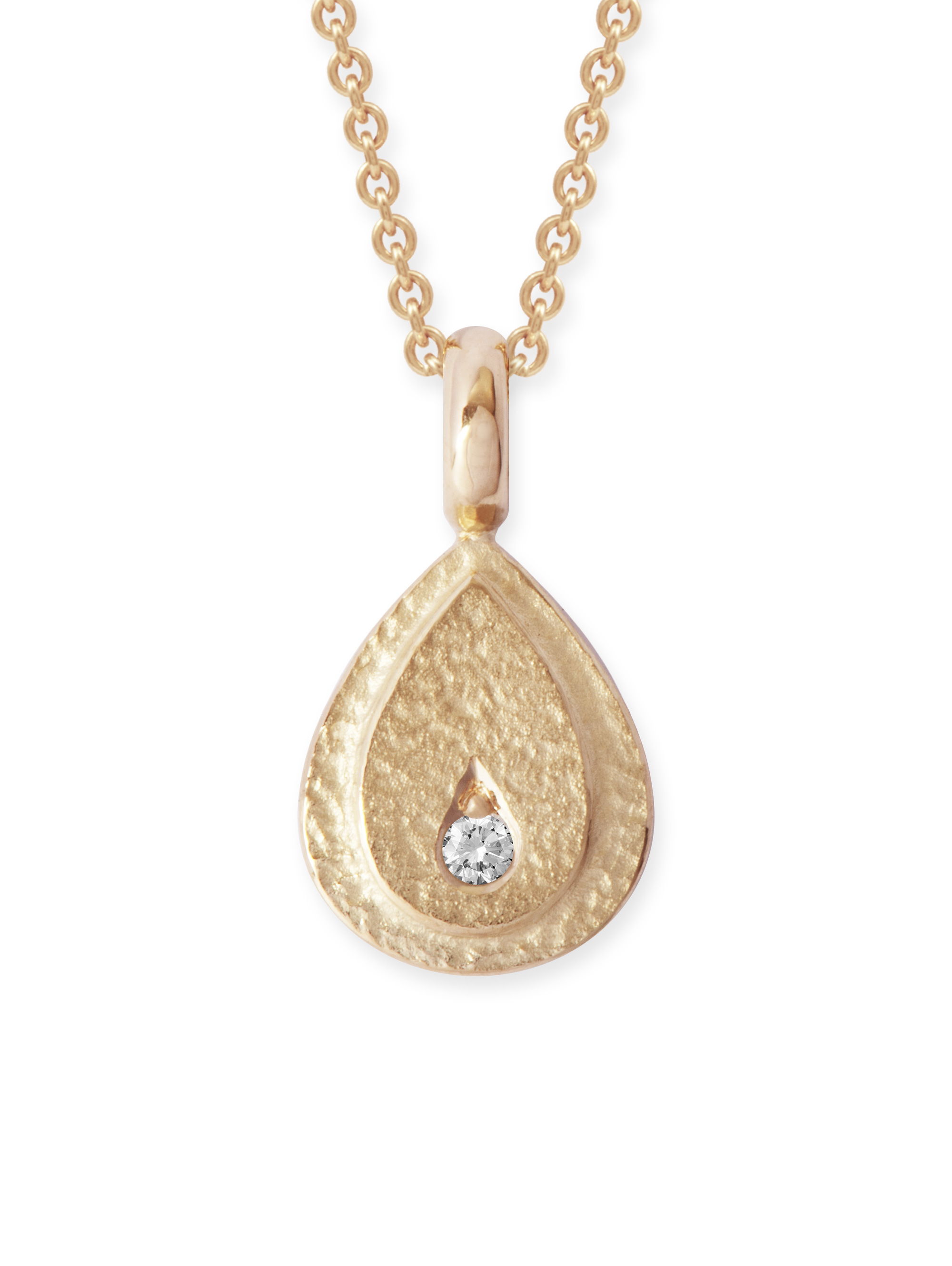 Anhänger Tropfen LESER Anhaenger-Tropfen 750 Rosegold