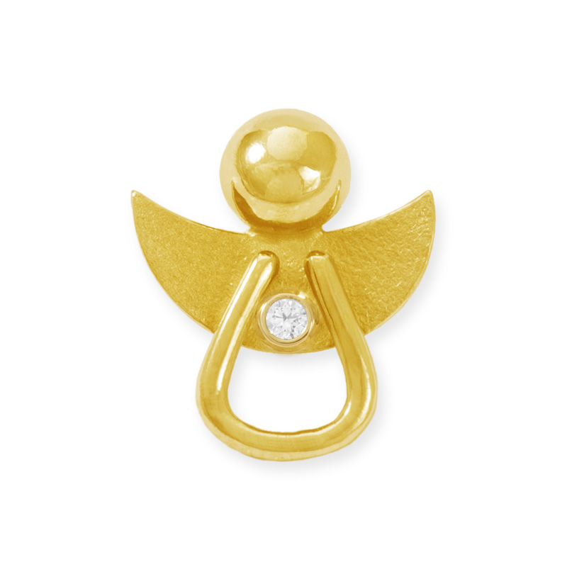 LESER Anhaenger-Engel 750 Gelbgold Brillant LESER Anhaenger-Engel 750 Gelbgold Brillant