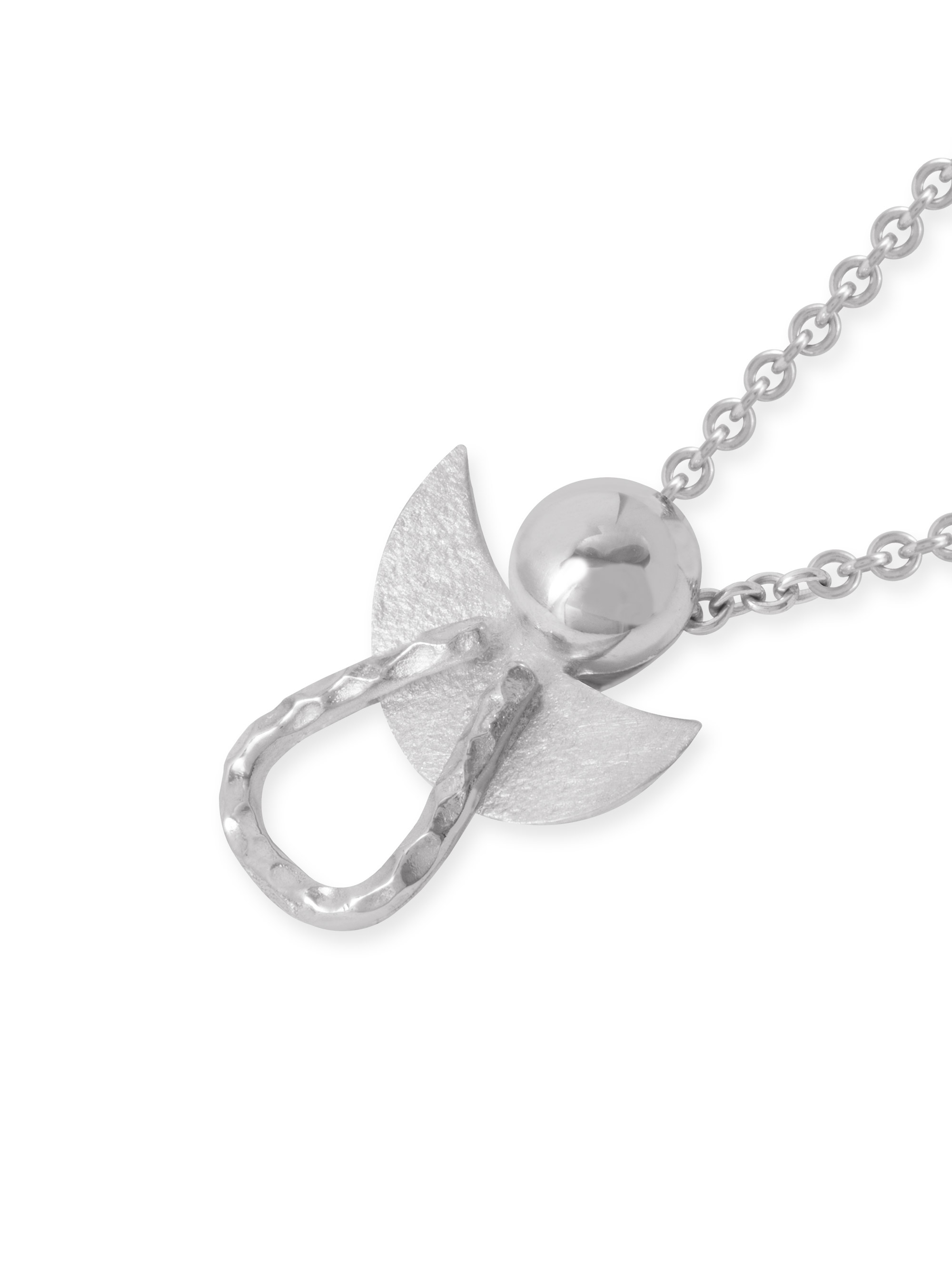 LESER Anhaenger-Engel 750 Weissgold