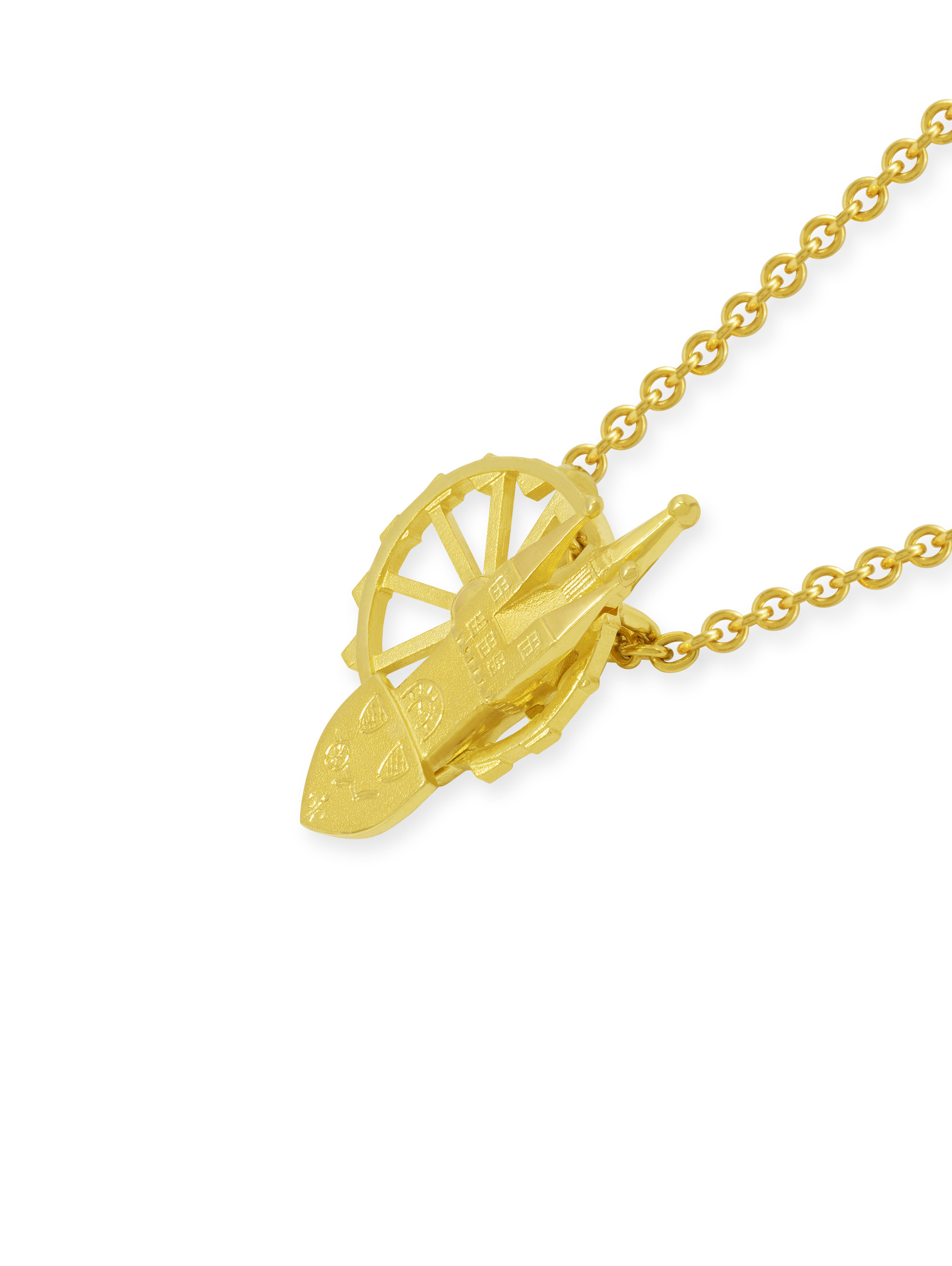 LESER Anhaenger- Stadtschmuck Riesenrad Straubing Gelbgold