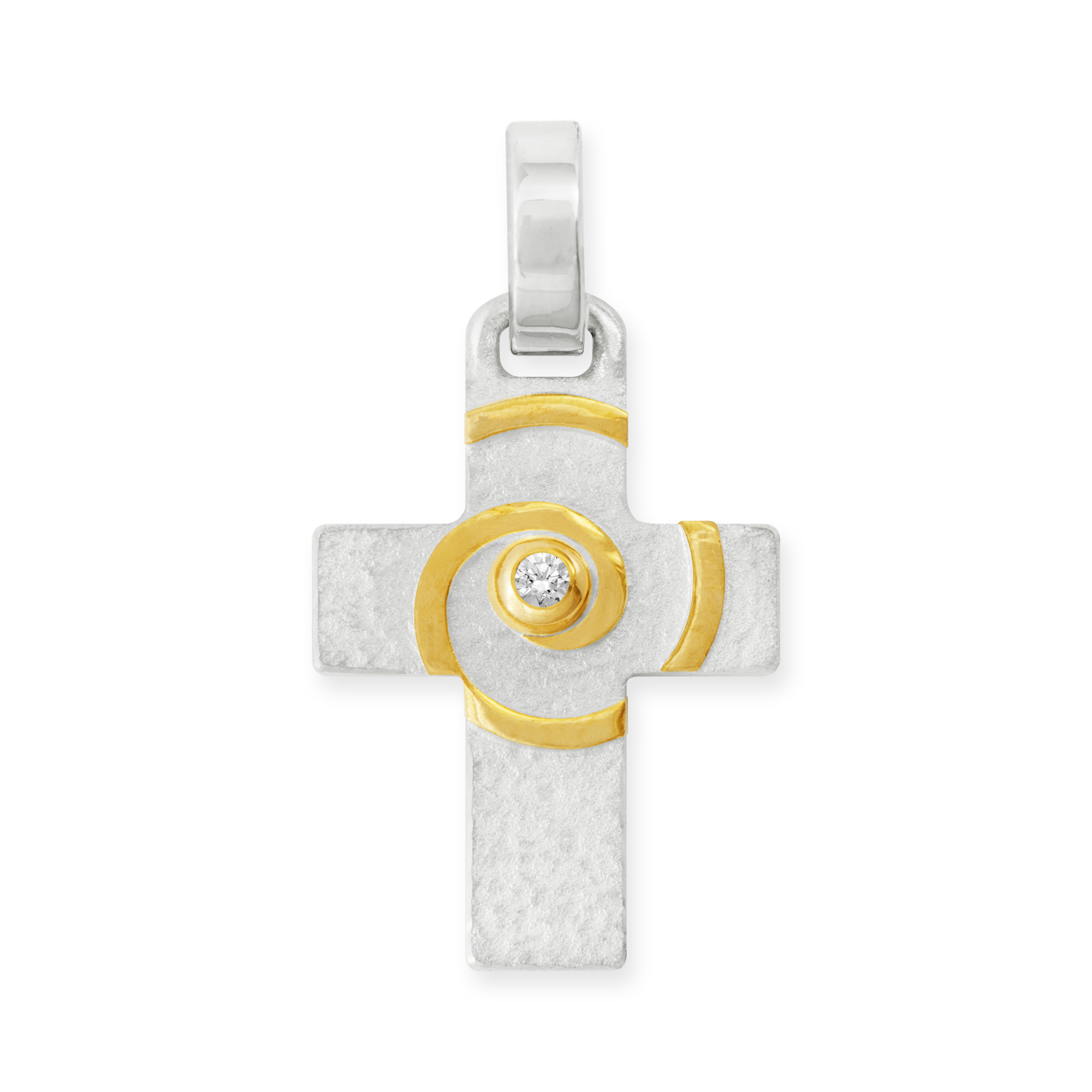 LESER Anhaenger- Kreuze 750 Gelbgold 925 Silber LESER Anhaenger- Kreuze 750 Gelbgold 925 Silber