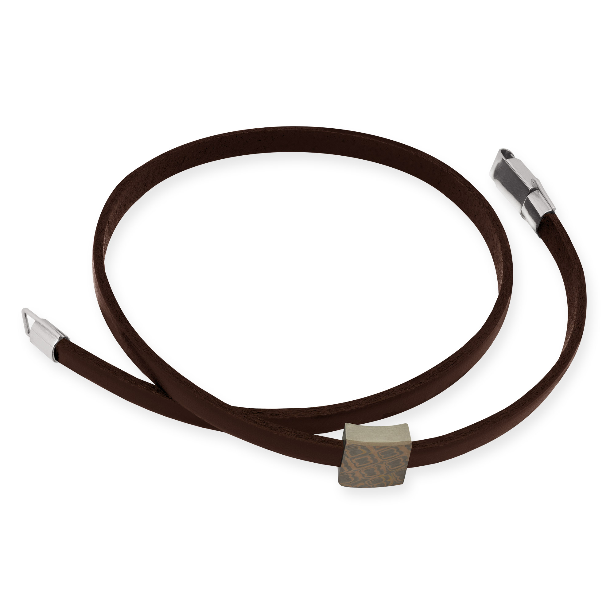 LESER -Mokumegane-Armband-Leder LESER -Mokumegane-Armband-Leder