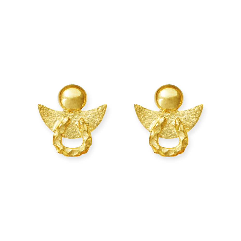 LESER Ohrstecker- Engel 750 Gelbgold