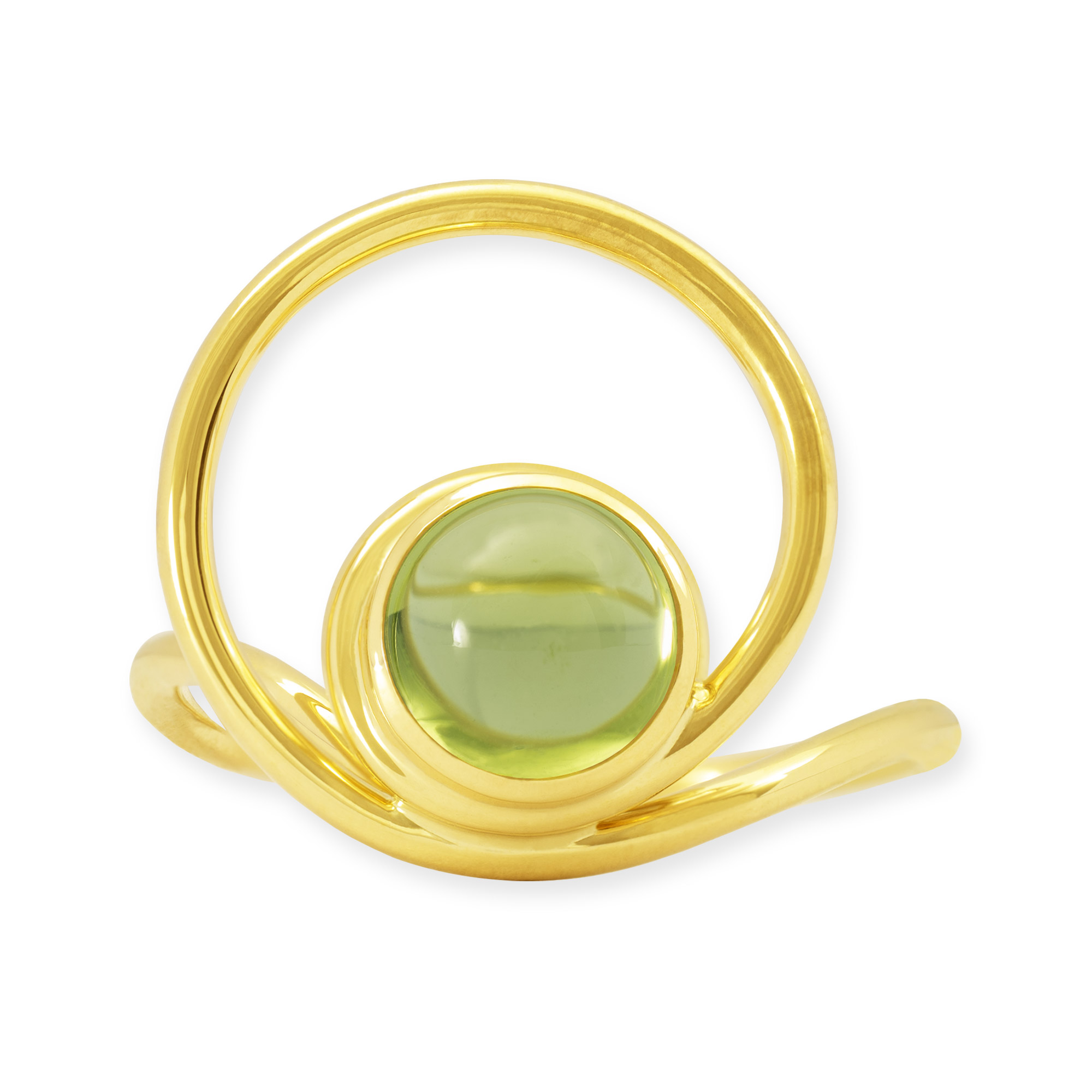 LESER Ring-Gelbgold- Peridot - 124039
