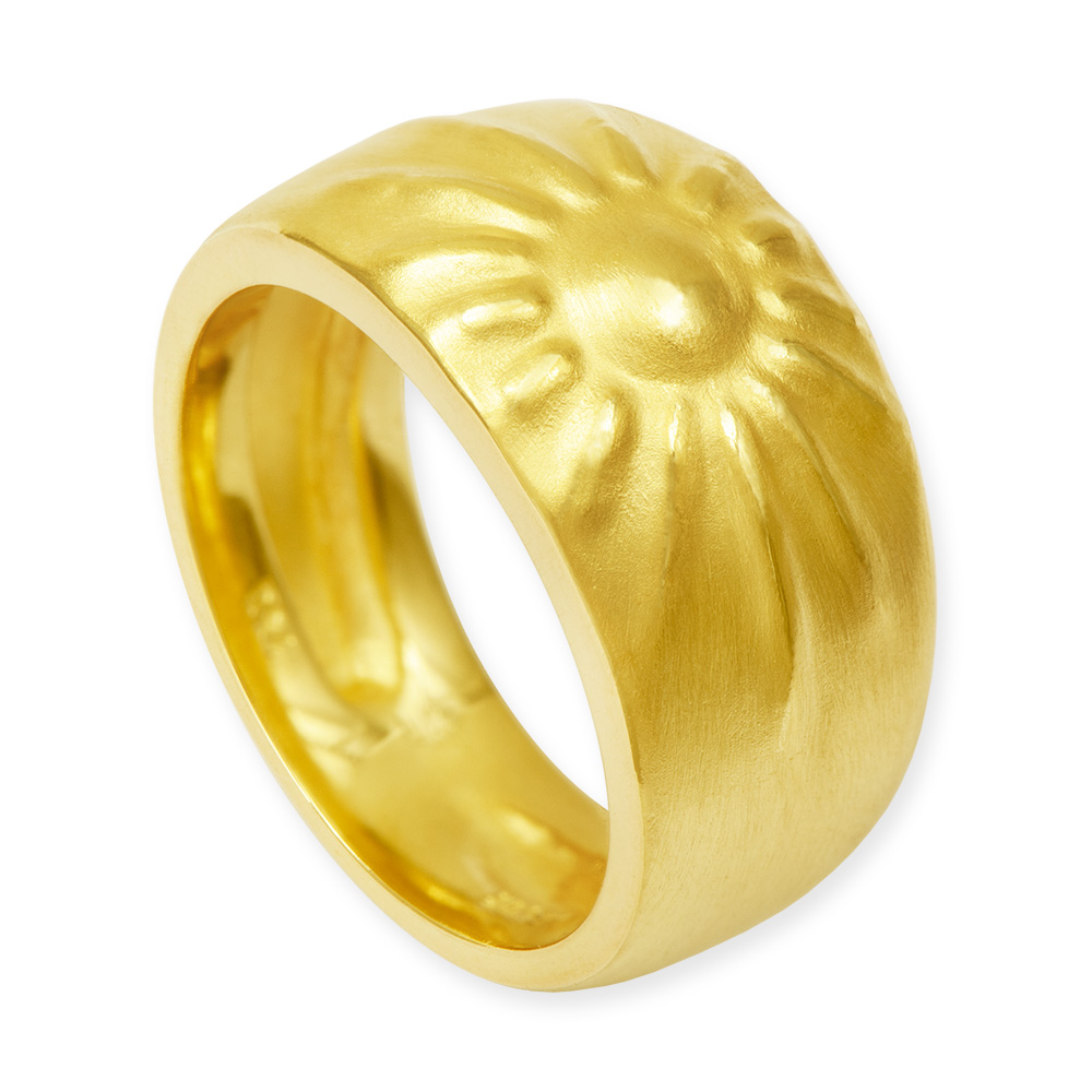 LESER Sunshine-Ring-750 Gelbgold