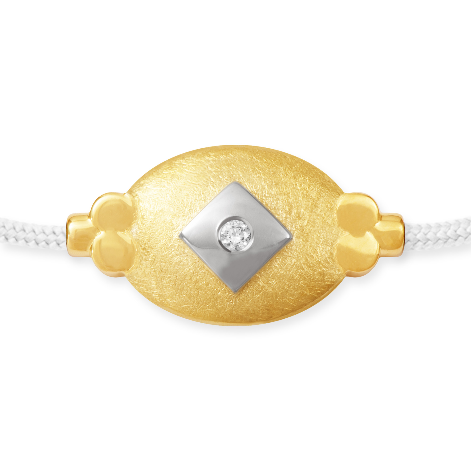 LESER Armband- 585 Gelbgold Raute