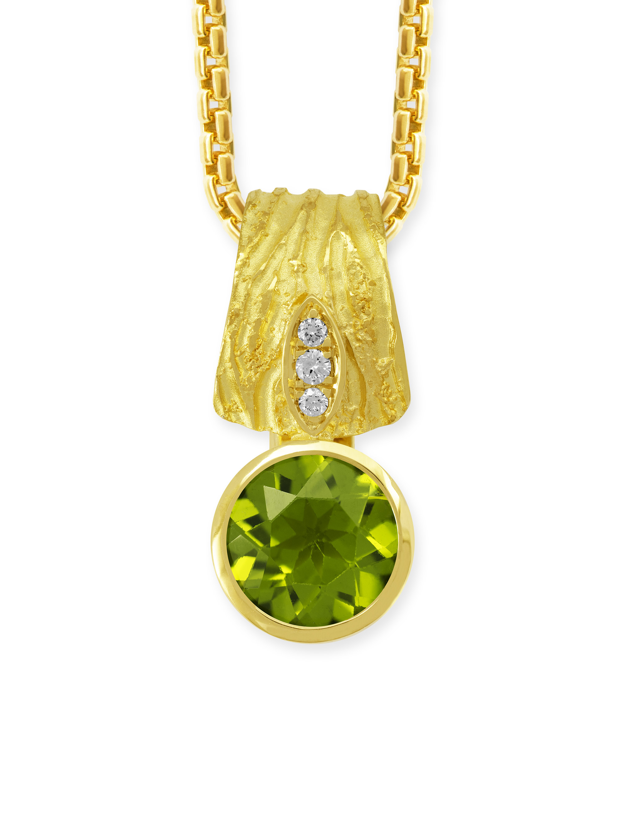 LESER Anhaenger-Peridot-Brillanten-750GG
