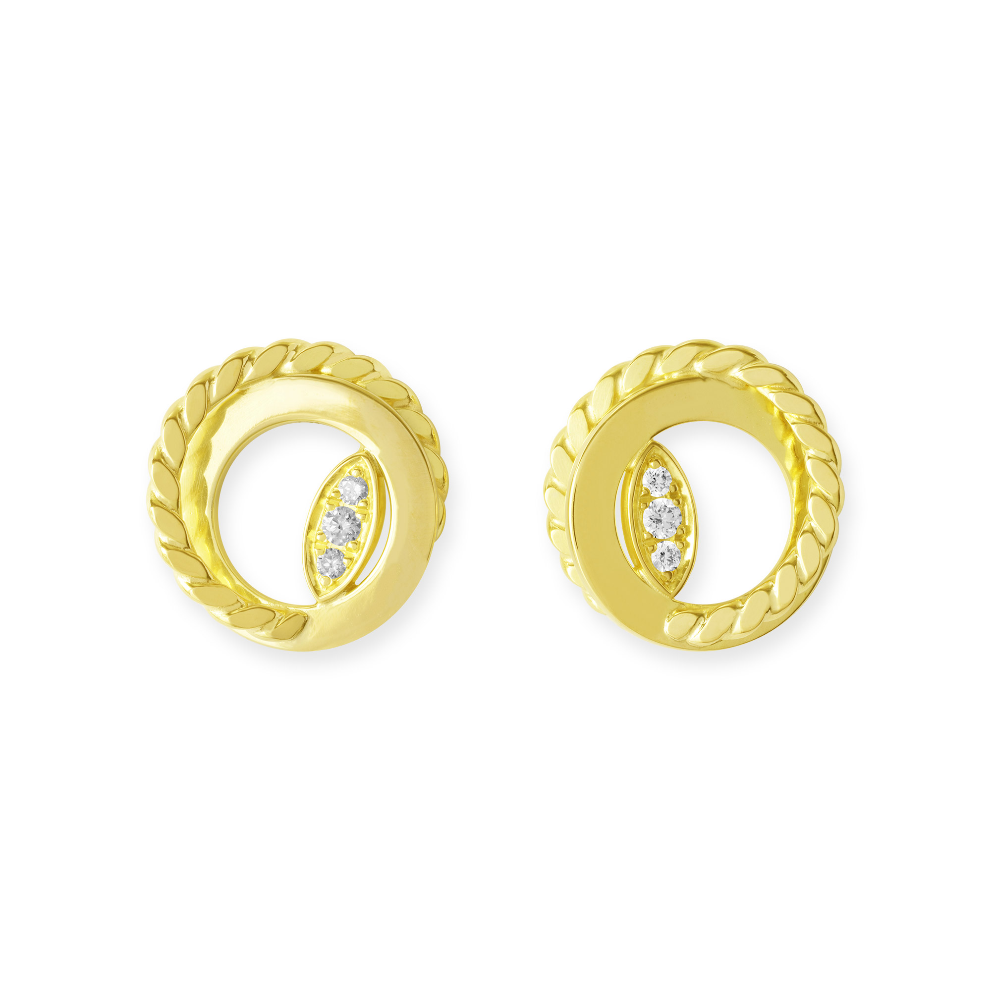 LESER Ohrstecker-750Gelbgold-Brillanten-123091