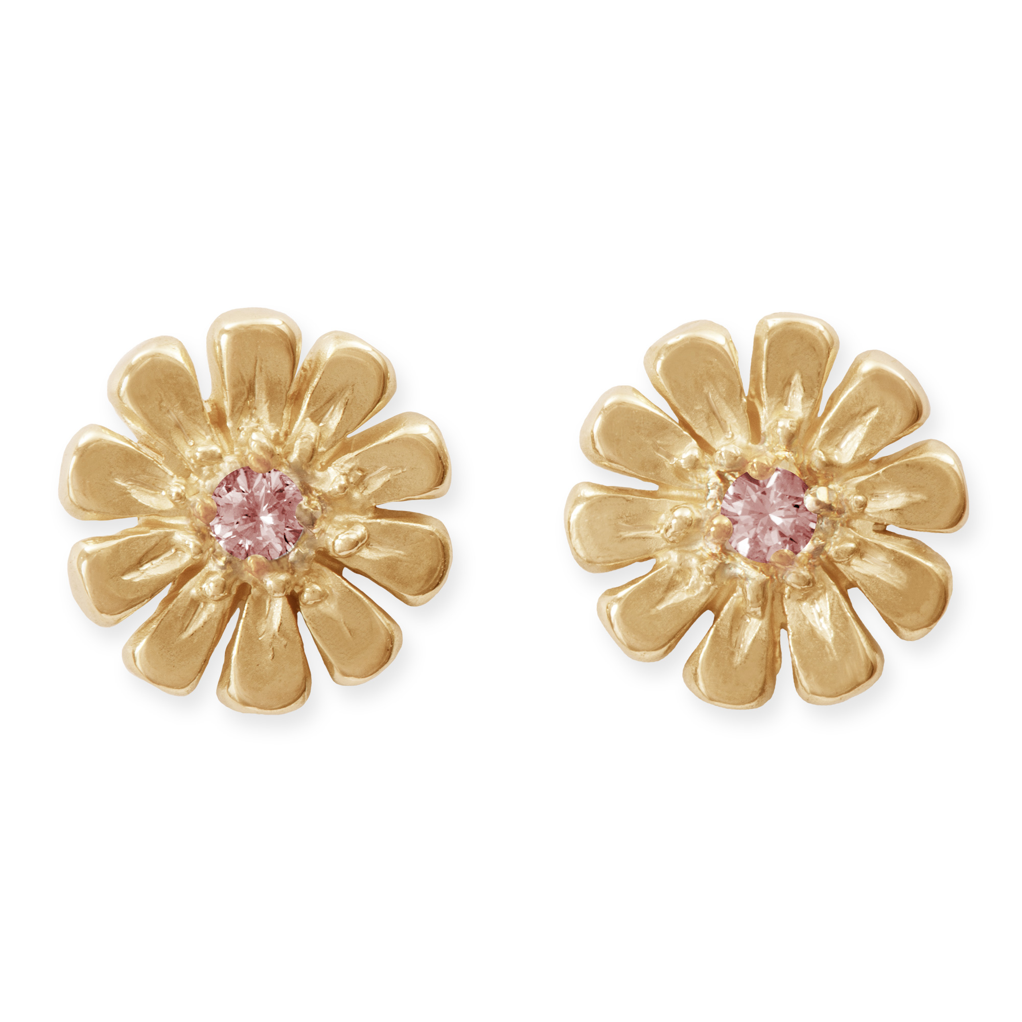 LESER Bluetentraum-Blumen-Ohrringe 750 Rotgold mit Saphir LESER Bluetentraum-Blumen-Ohrringe 750 Rotgold mit Saphir