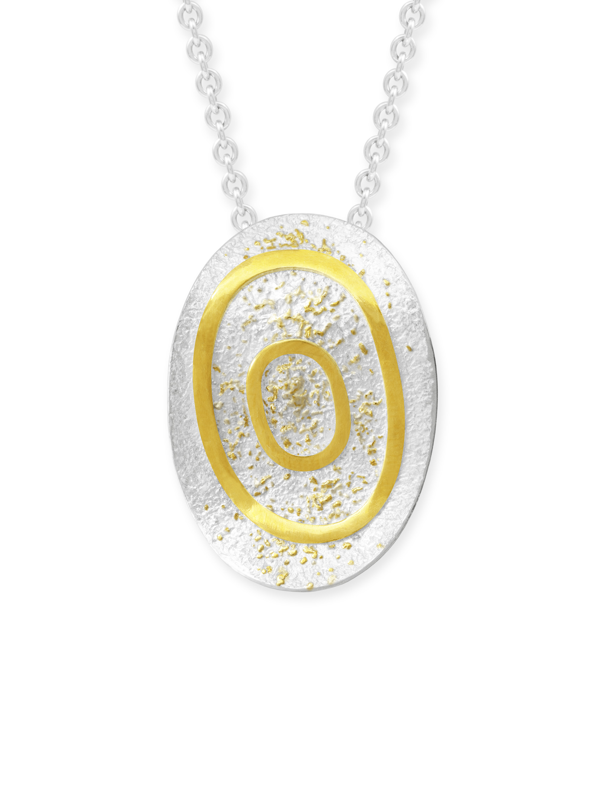 LESER Anhaenger-925Silber-Gelbgold