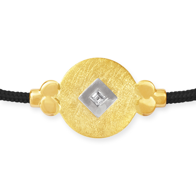 LESER Armband- 585 Gelbgold 925 Silber