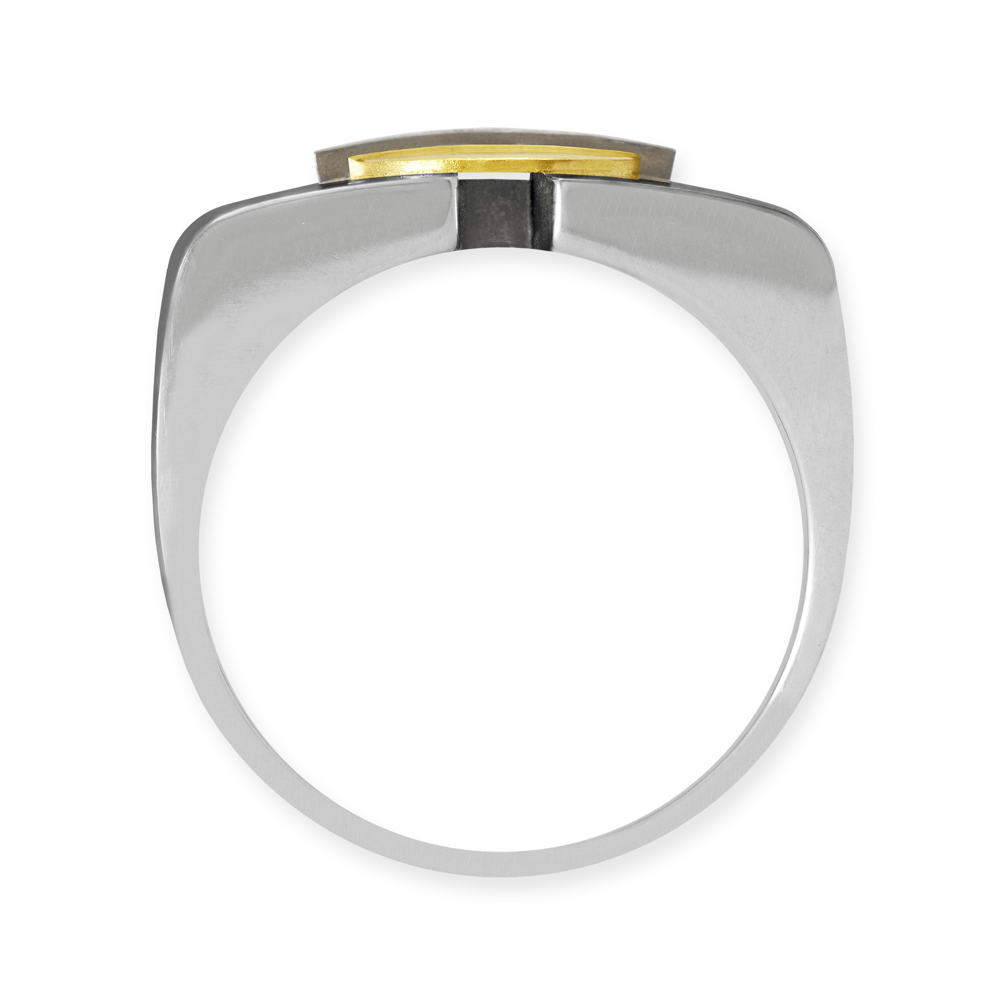 LESER Ring- Silber oxydiert-Gelbgold-Weißgold-Brillanten-122627