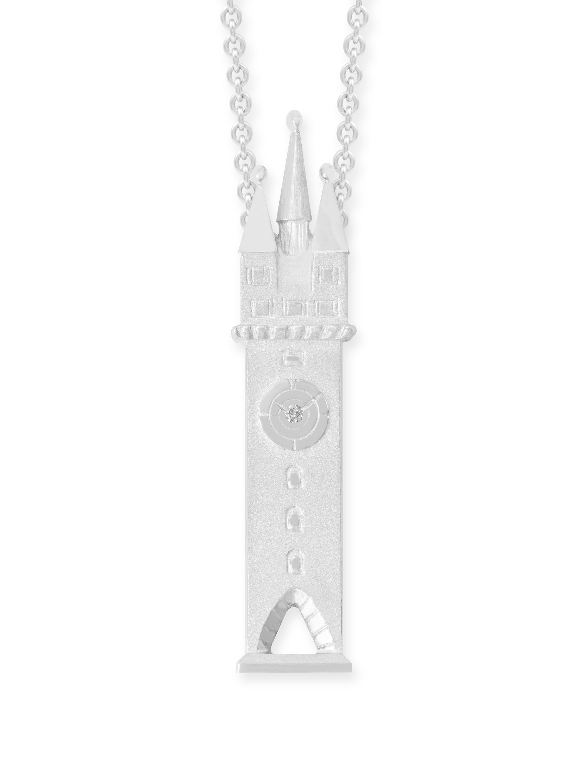 LESER Anhaenger- Stadtturm Silber