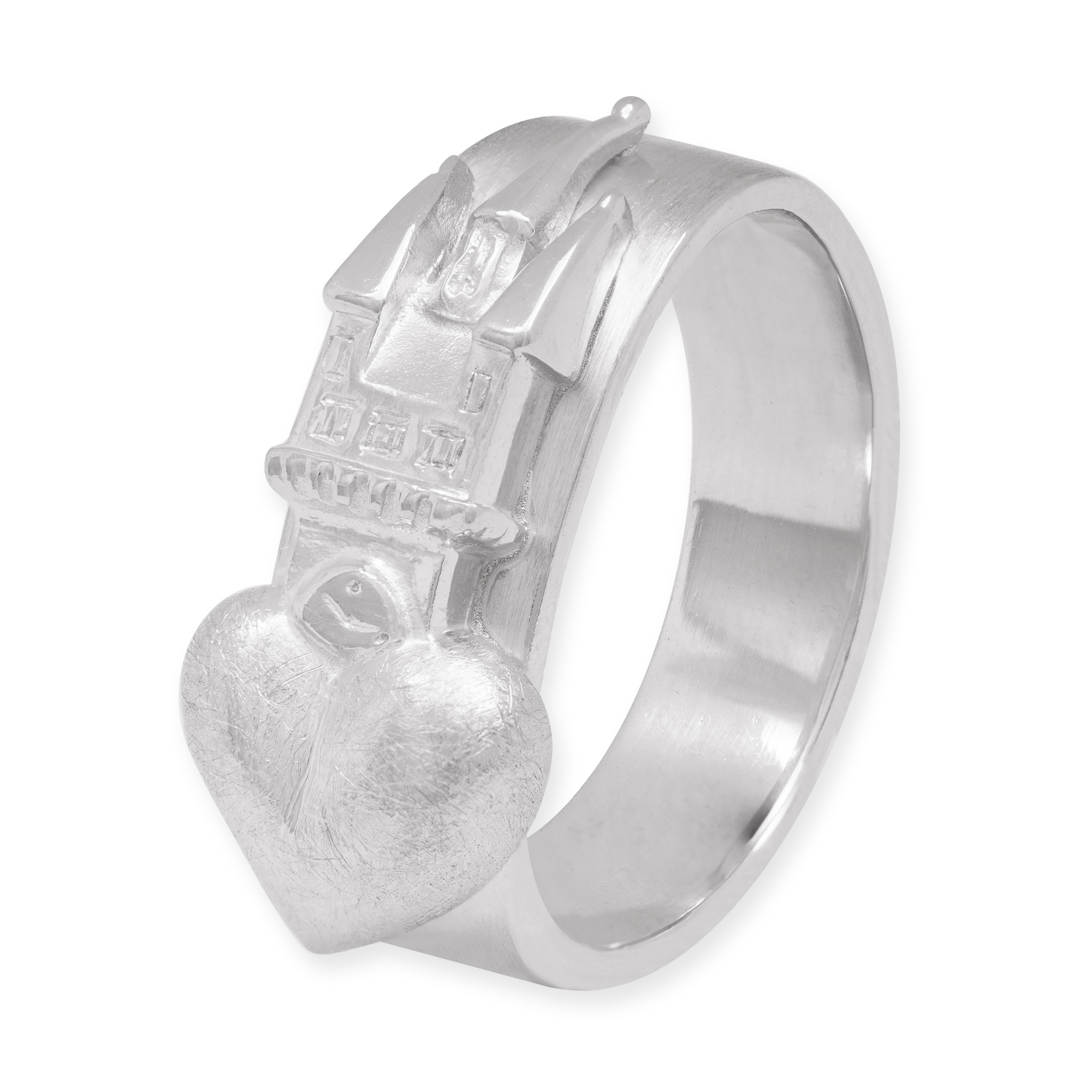 LESER Ring- Stadtturm Herz Weissgold Straubing LESER Ring- Stadtturm Herz Weissgold Straubing