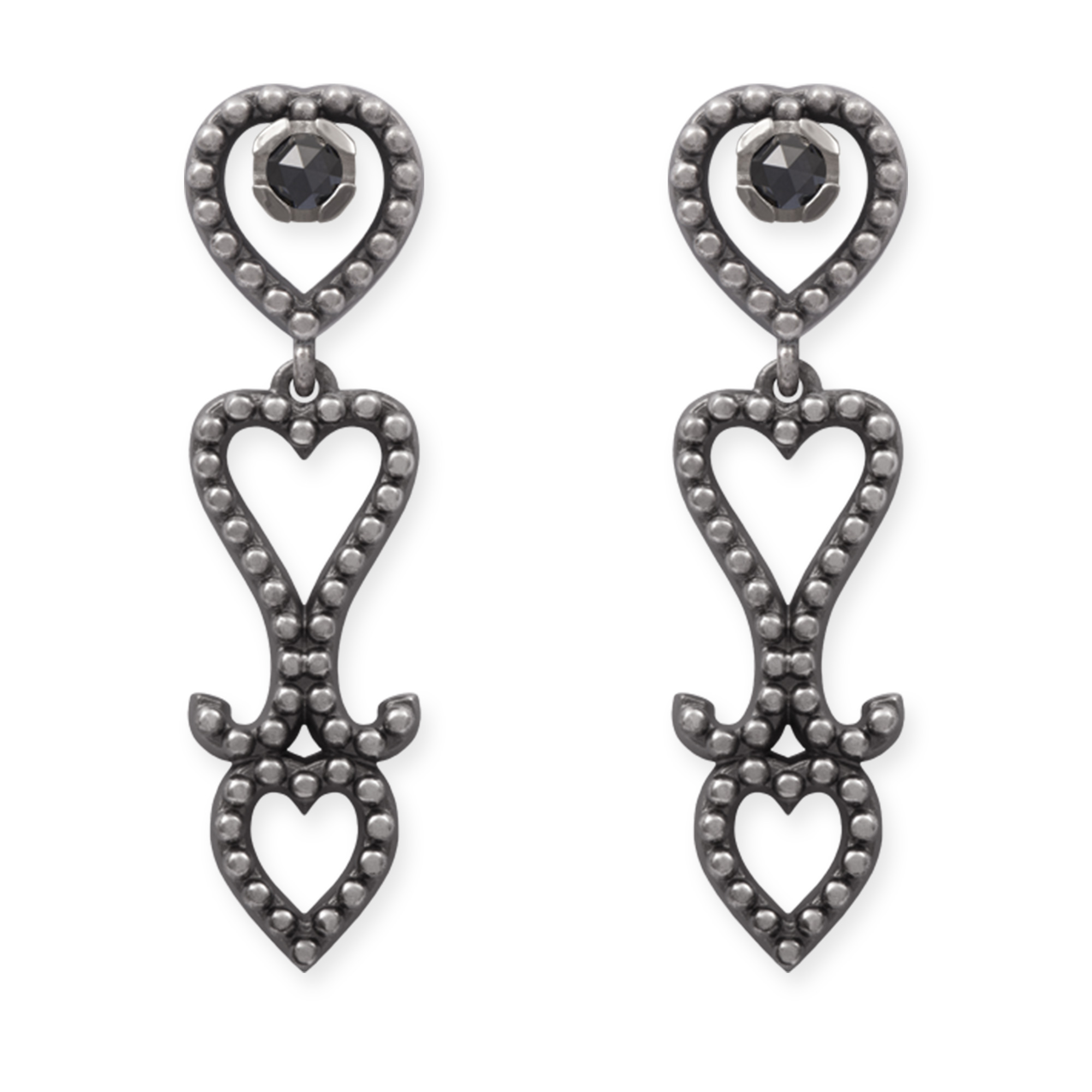 LESER Dirndlschmuck-Ohrstecker-925Silberoxy-Diamant LESER Dirndlschmuck-Ohrstecker-925Silberoxy-Diamant