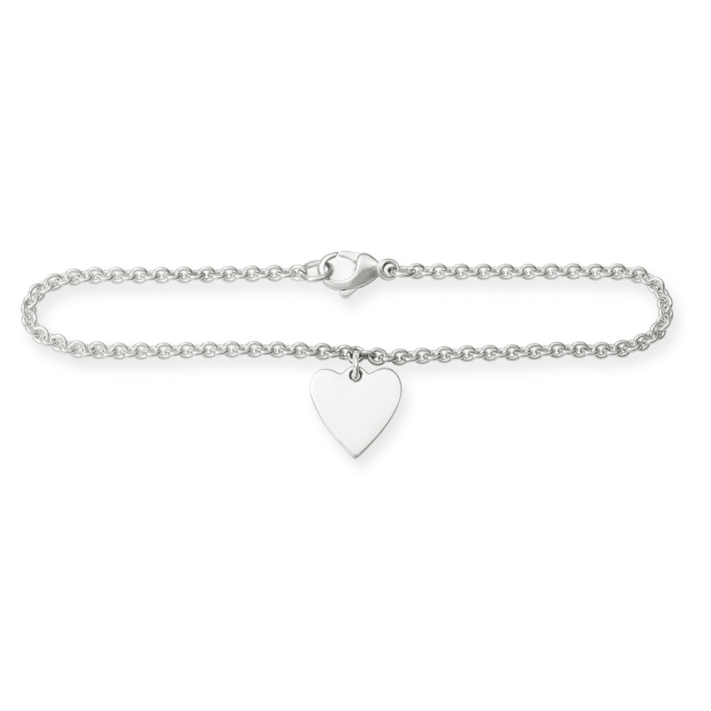 LESER Armband-925 Silber Herz