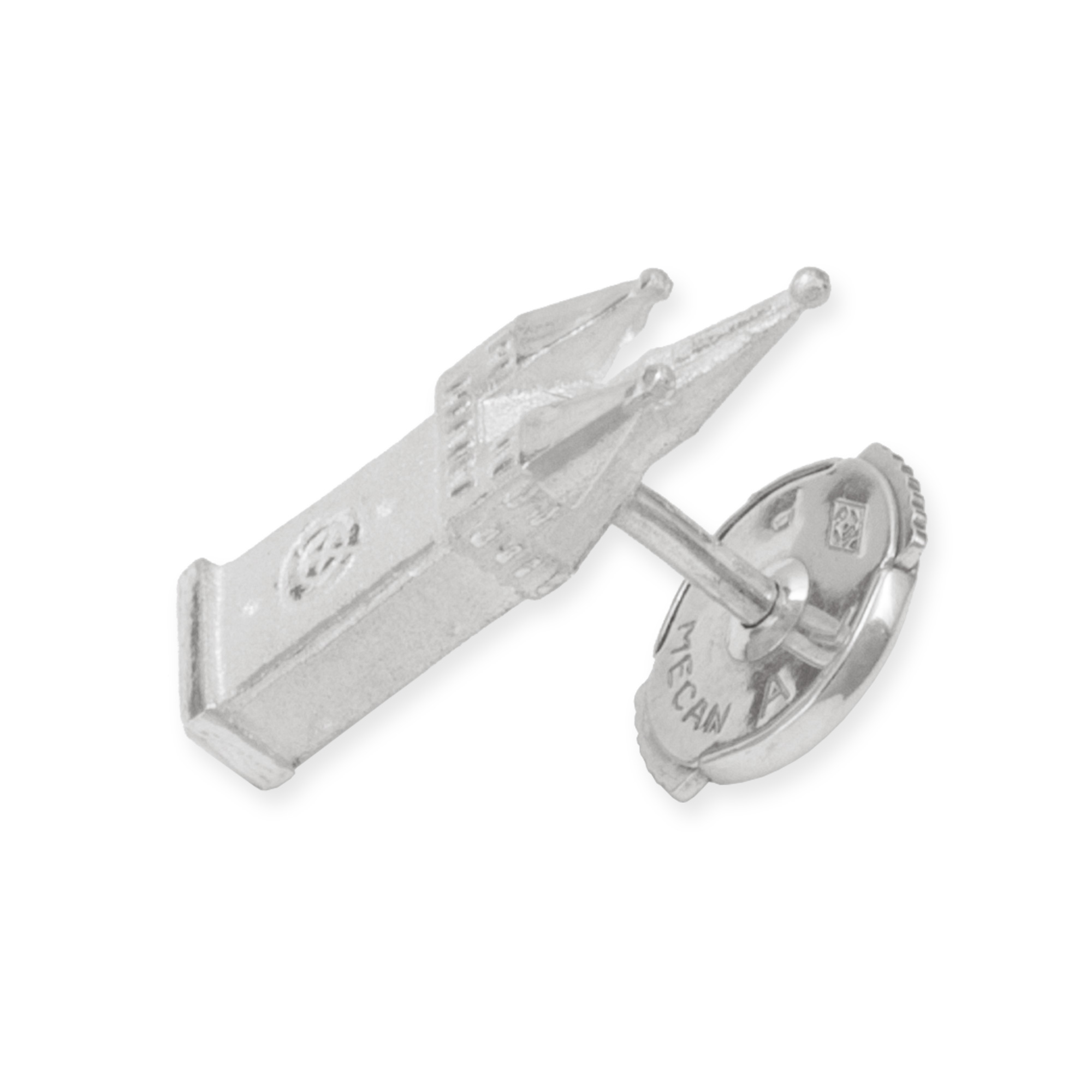 Pin_Stadtturm_14mm_925Silber_113926-3 Pin Straubinger Stadtturm