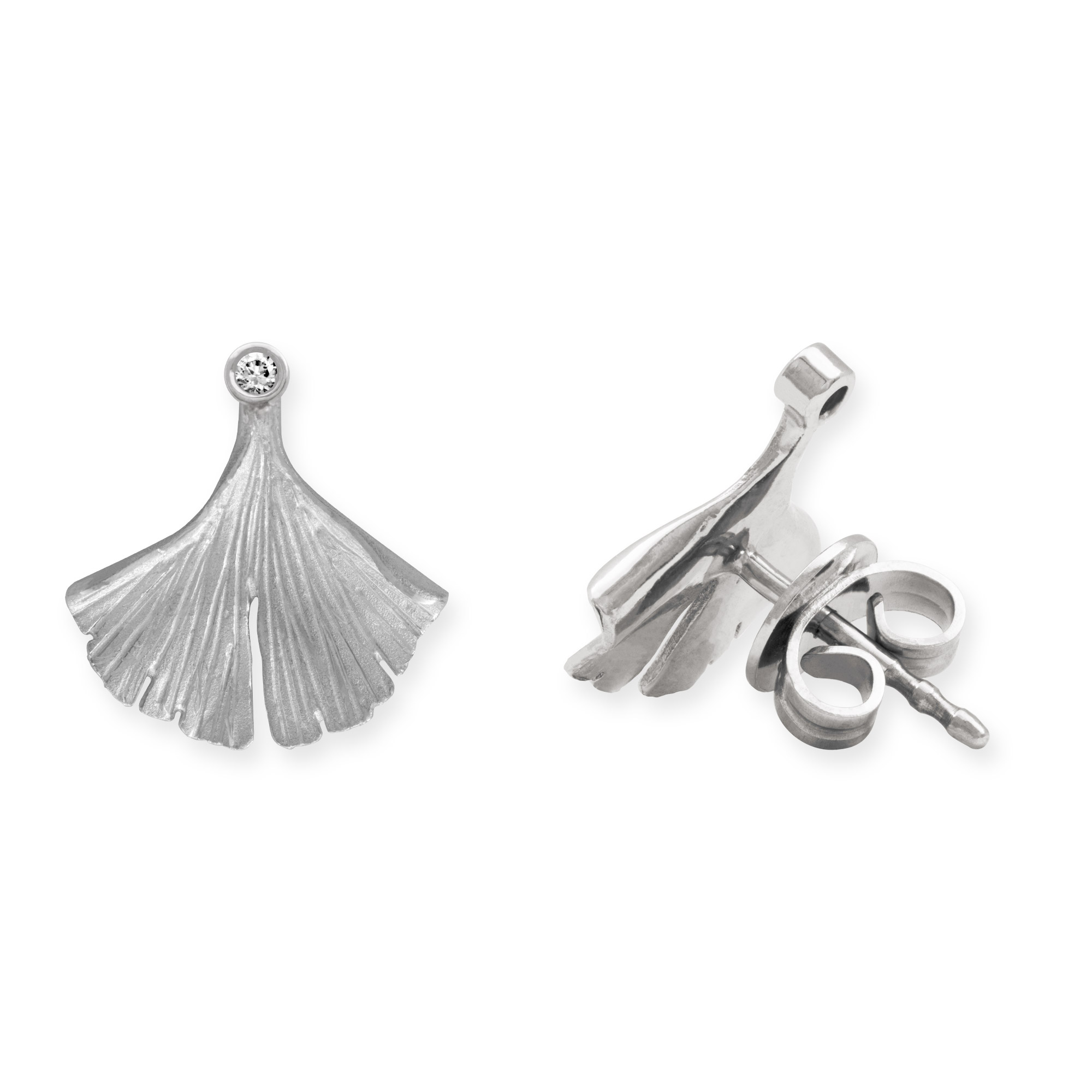 LESER-Ohrstecker-Ginkgo-750WG-Brillant LESER-Ohrstecker-Ginkgo-750WG-Brillant
