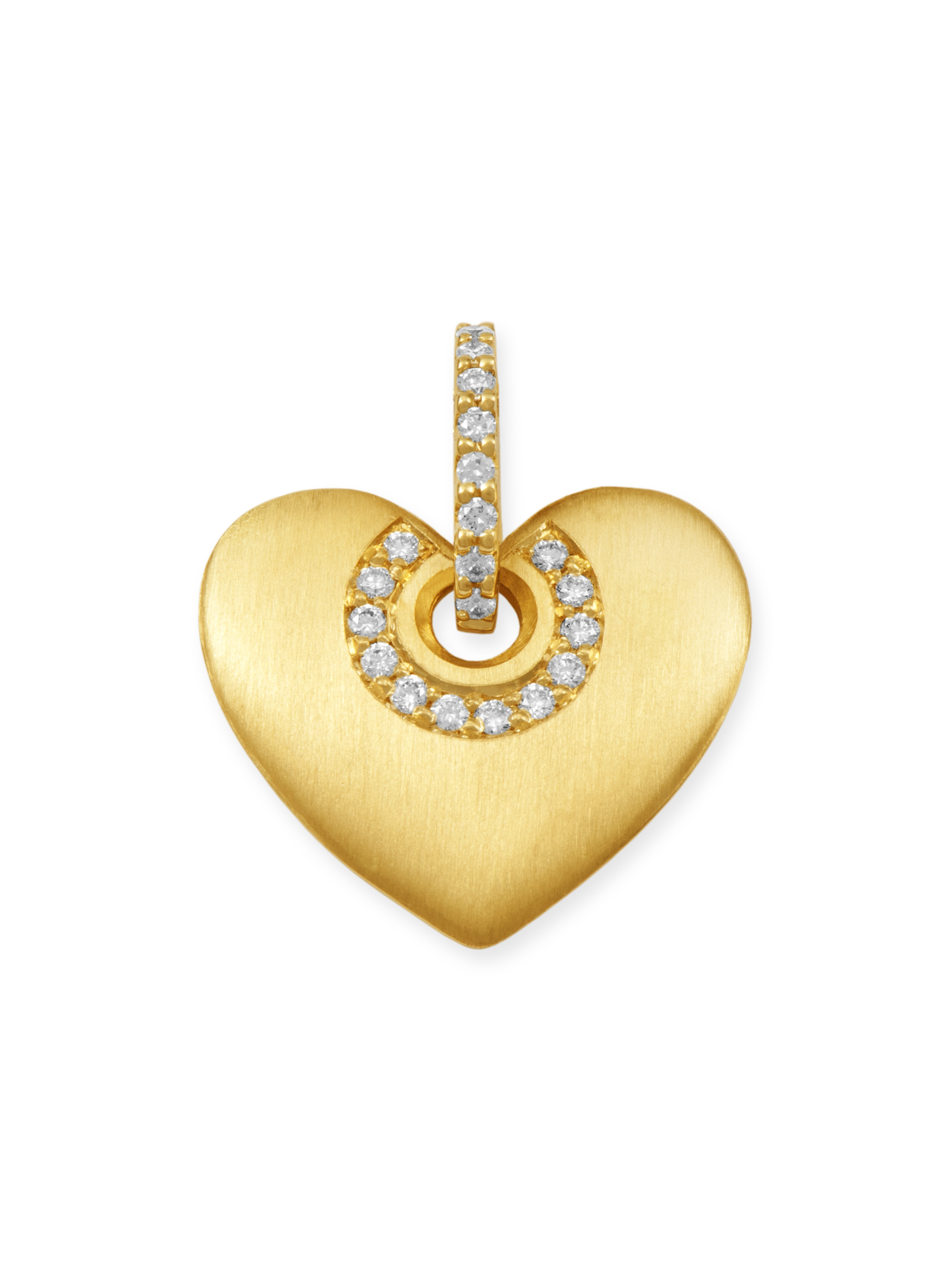LESER Anhaenger- Herz 750 Gelbgold Brillanten LESER Anhaenger- Herz 750 Gelbgold Brillanten