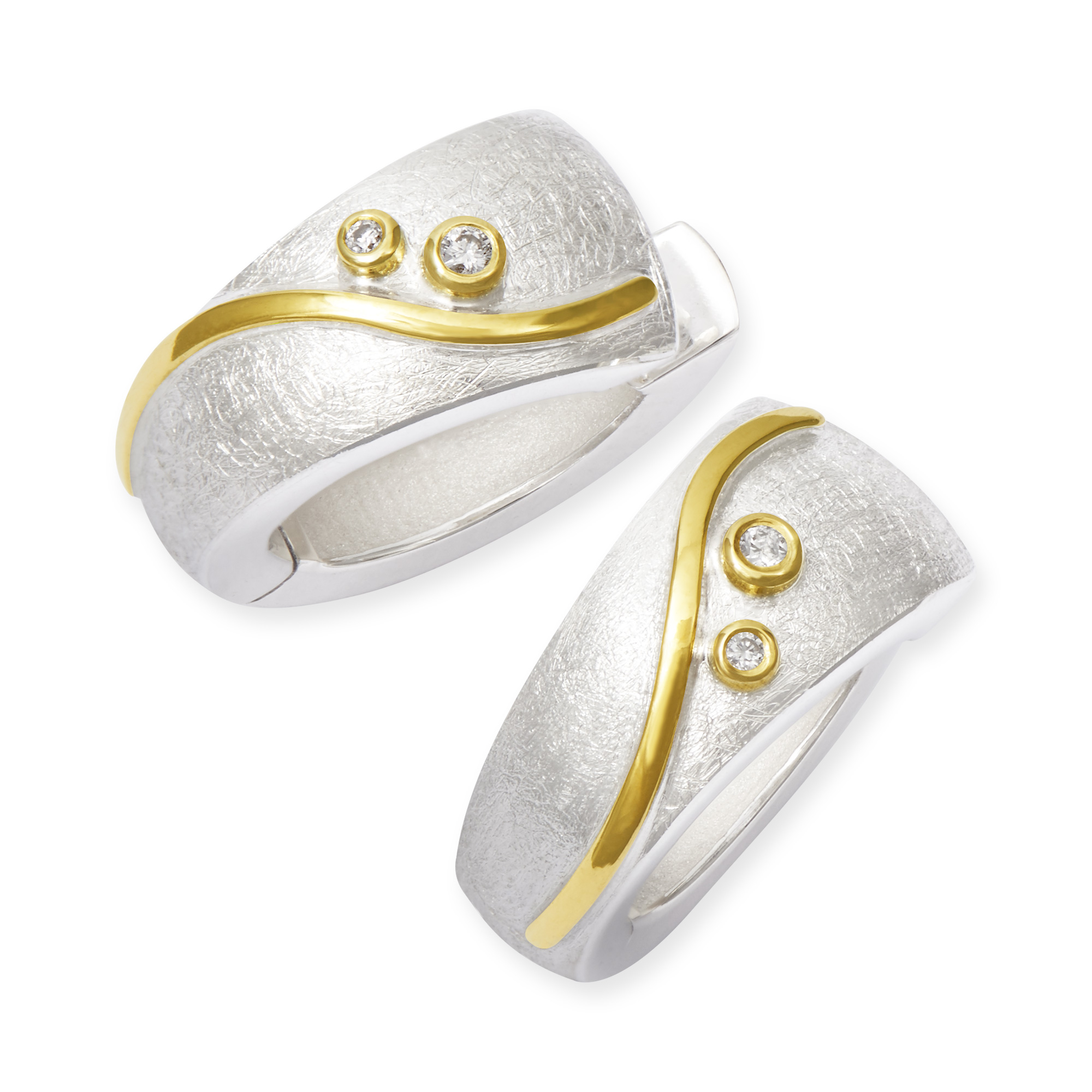 LESER Creolen- 750 Gelbgold 925 SIlber-106589 LESER Creolen- 750 Gelbgold 925 SIlber