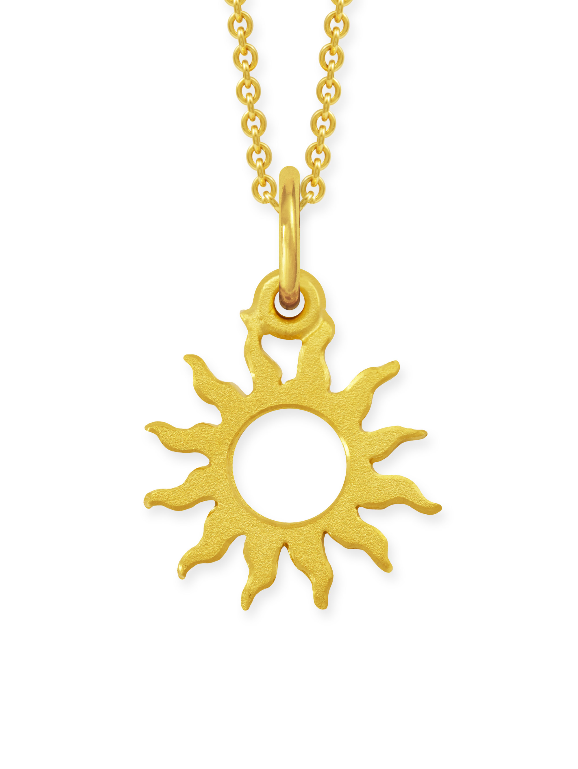 LESER Sonne Mond Strand-Anhaenger-Sonne-750 Gelbgold LESER Sonne Mond Strand-Anhaenger-Sonne-750 Gelbgold