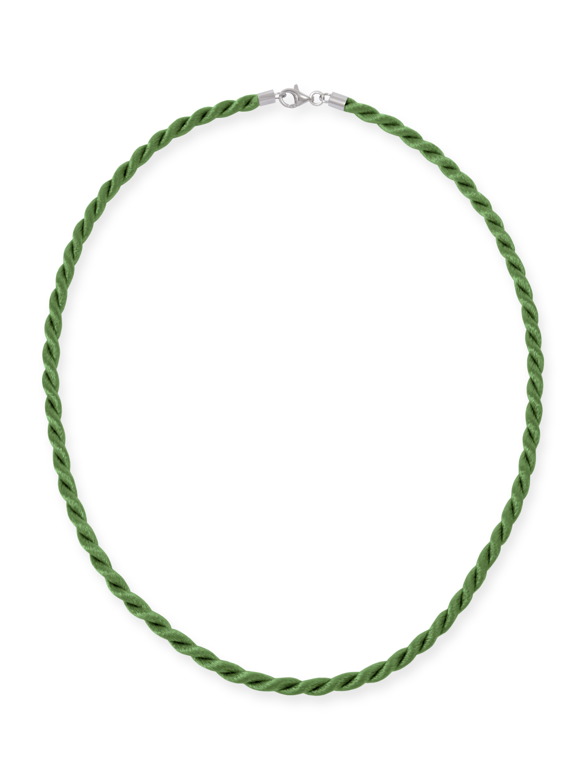 LESER Satinkordel-Kette-Grün