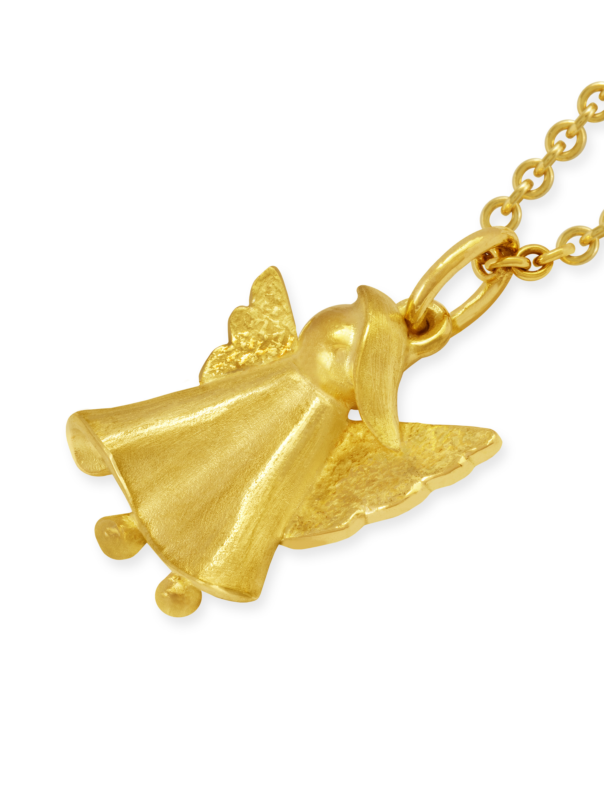 Schtzengel-Anhänger aus Gelbgold groß Schtzengel-Anhänger aus Gelbgold groß