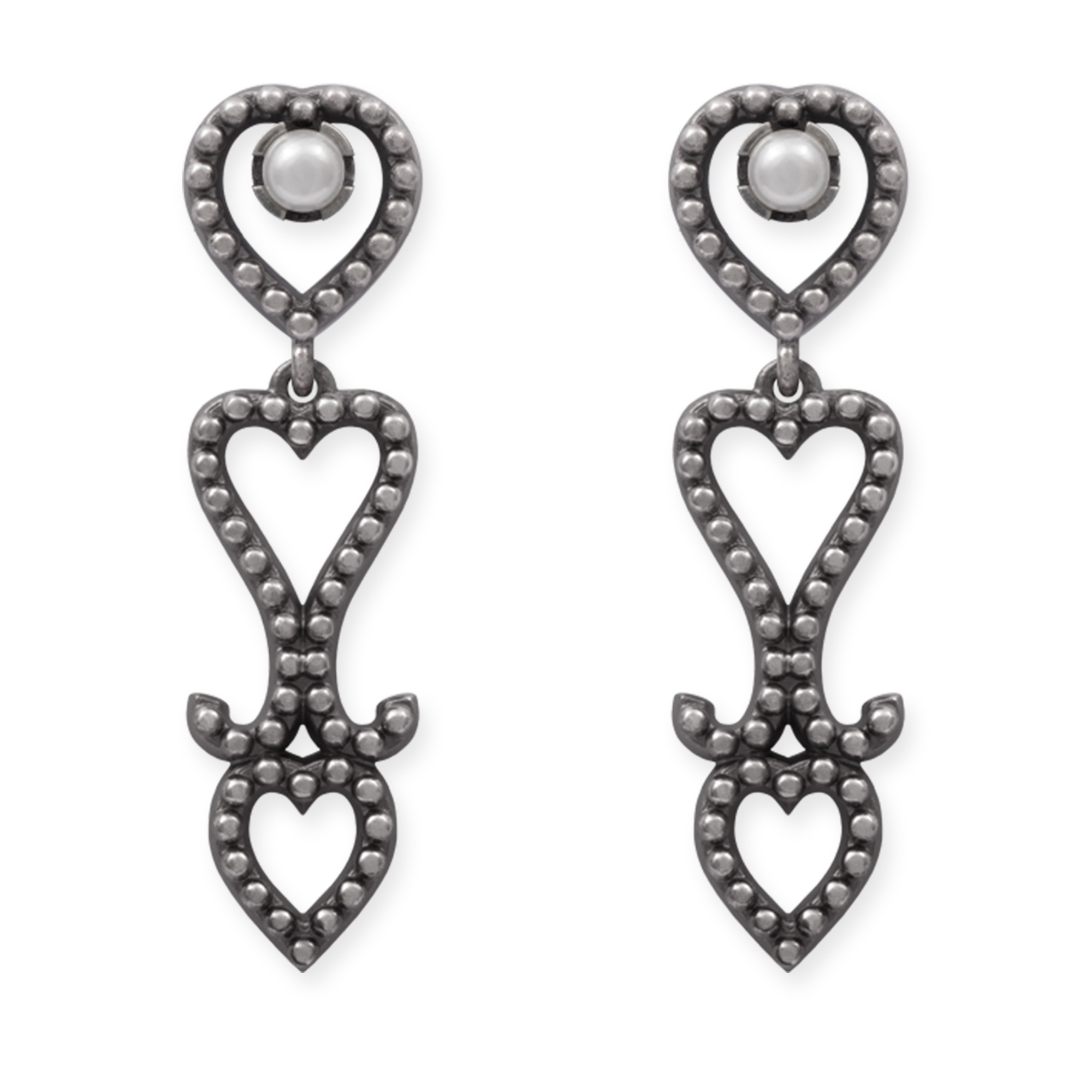 LESER Dirndlschmuck-Ohrstecker-925Silberoxy-Perle LESER Dirndlschmuck-Ohrstecker-925Silberoxy-Perle