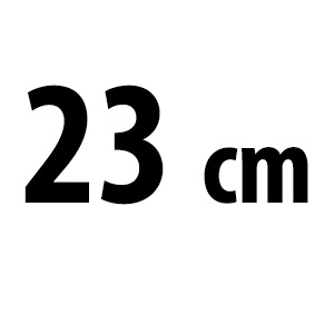 23 cm