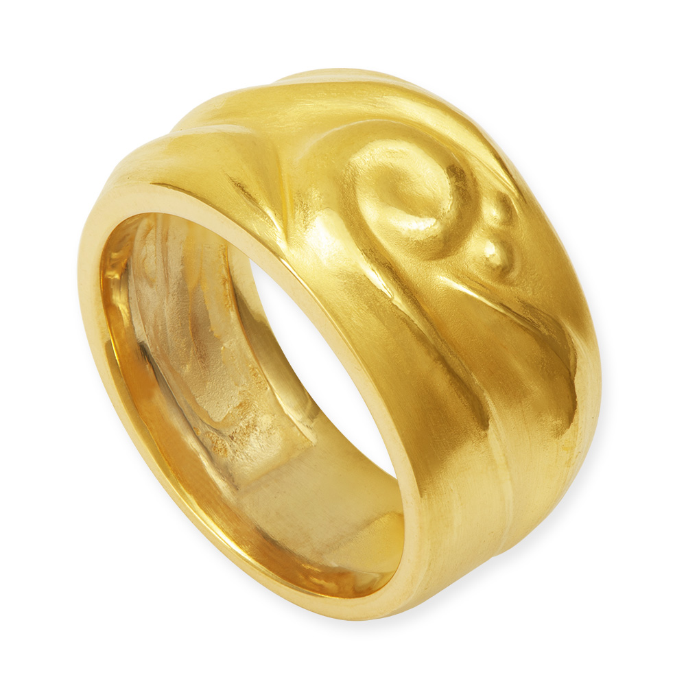 LESER Ring- Kringel 750 Gelbgold