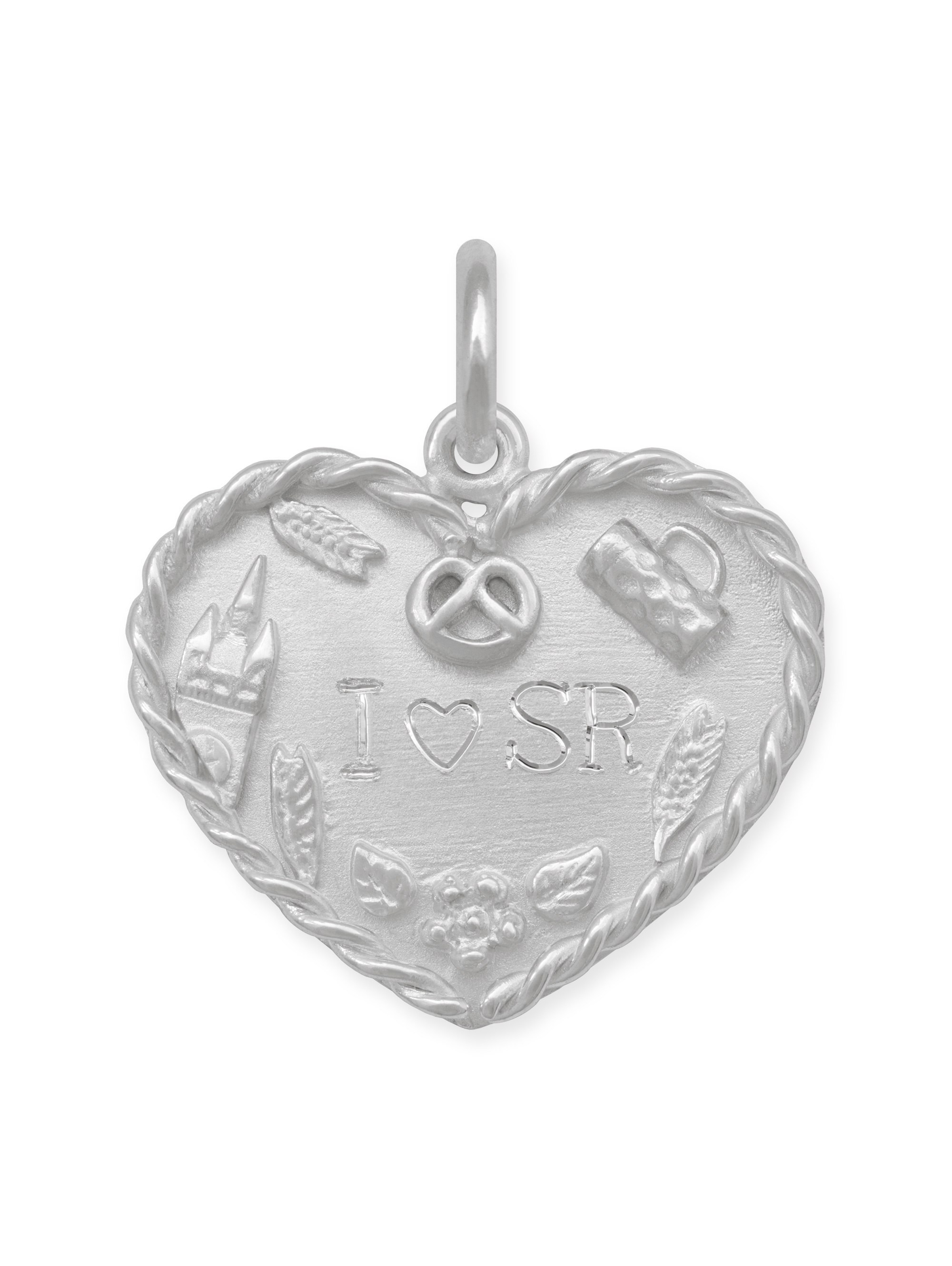 LESER Anhaenger-Volksfestherz-Gravur-750WG-I-SR LESER Anhaenger-Volksfestherz-Gravur-750WG-I-SR