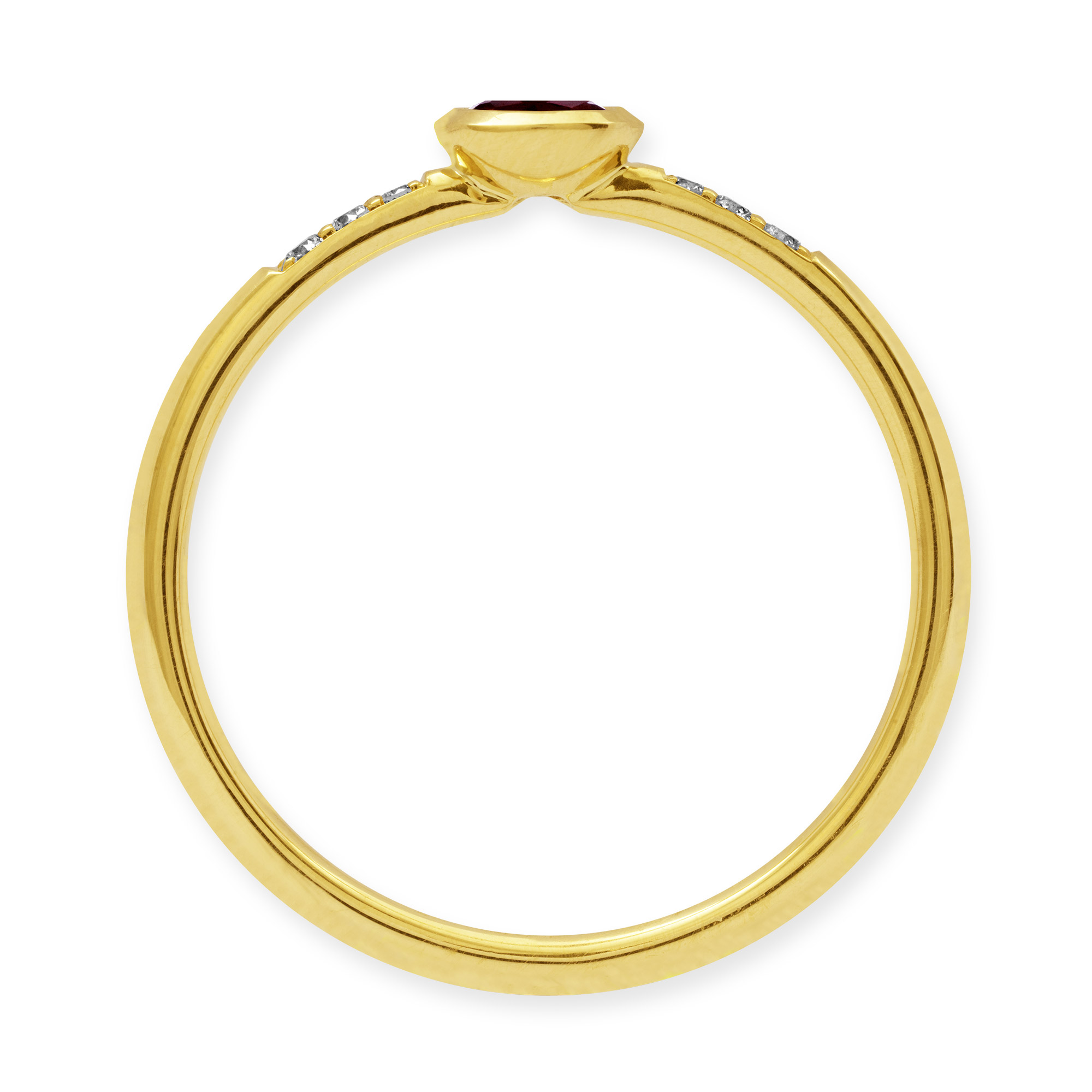 LESER Ring-Rubin-750GG