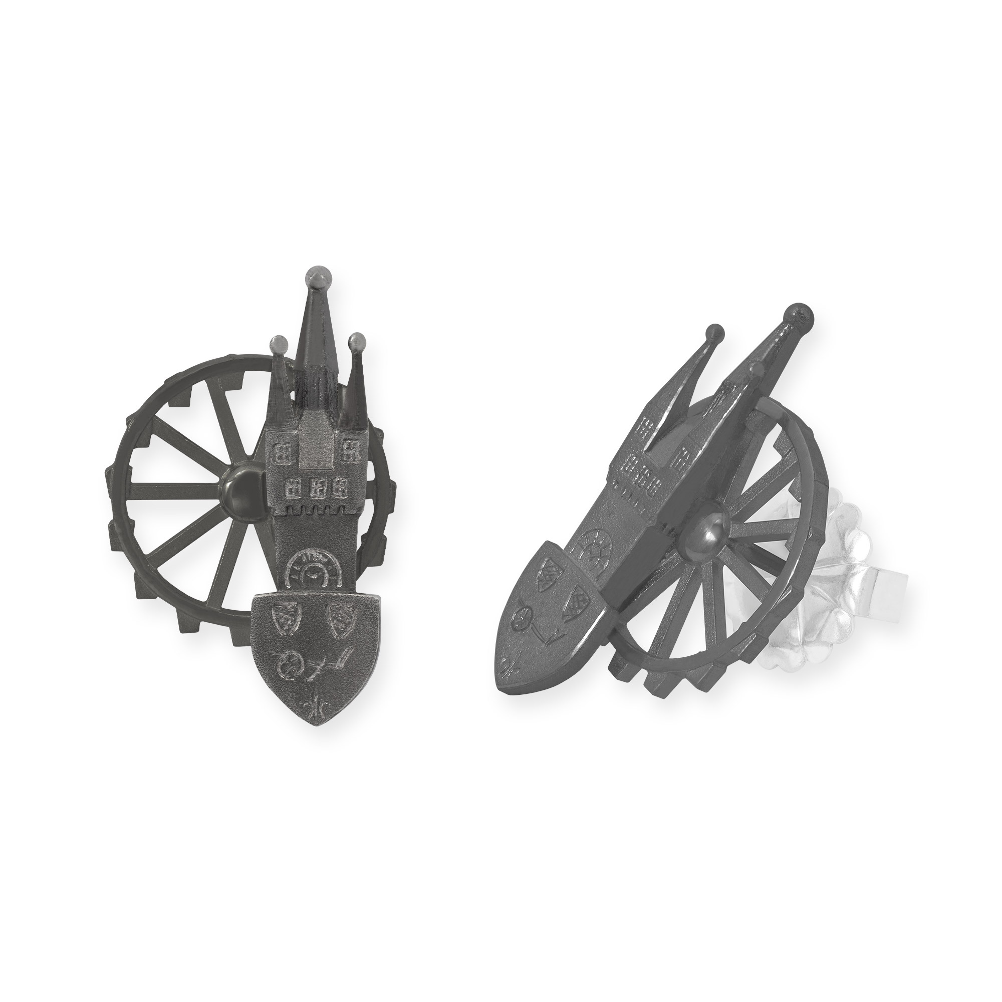 LESER Ohrstecker- Stadtschmuck Riesenrad Straubing Silber