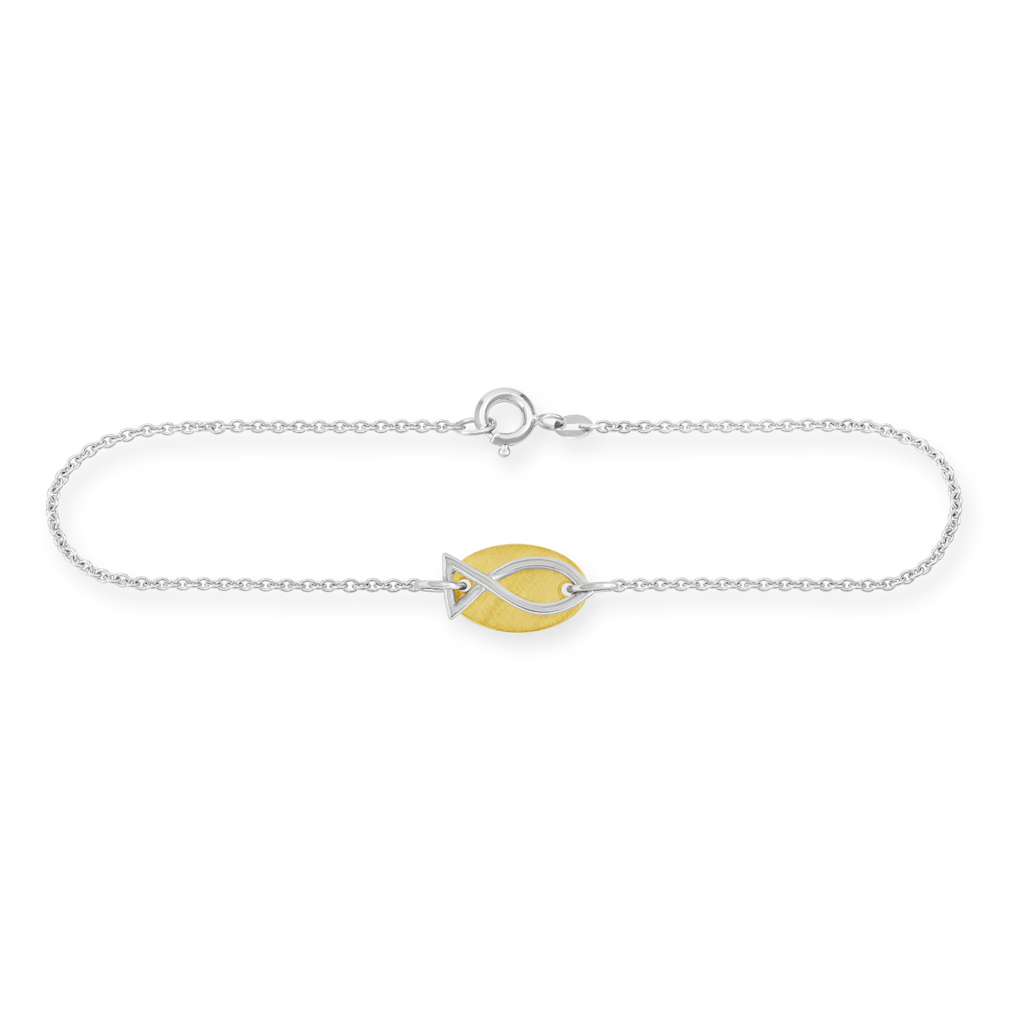 Feines Gliederarmband aus 925/Silber    Verschluss Federring.
