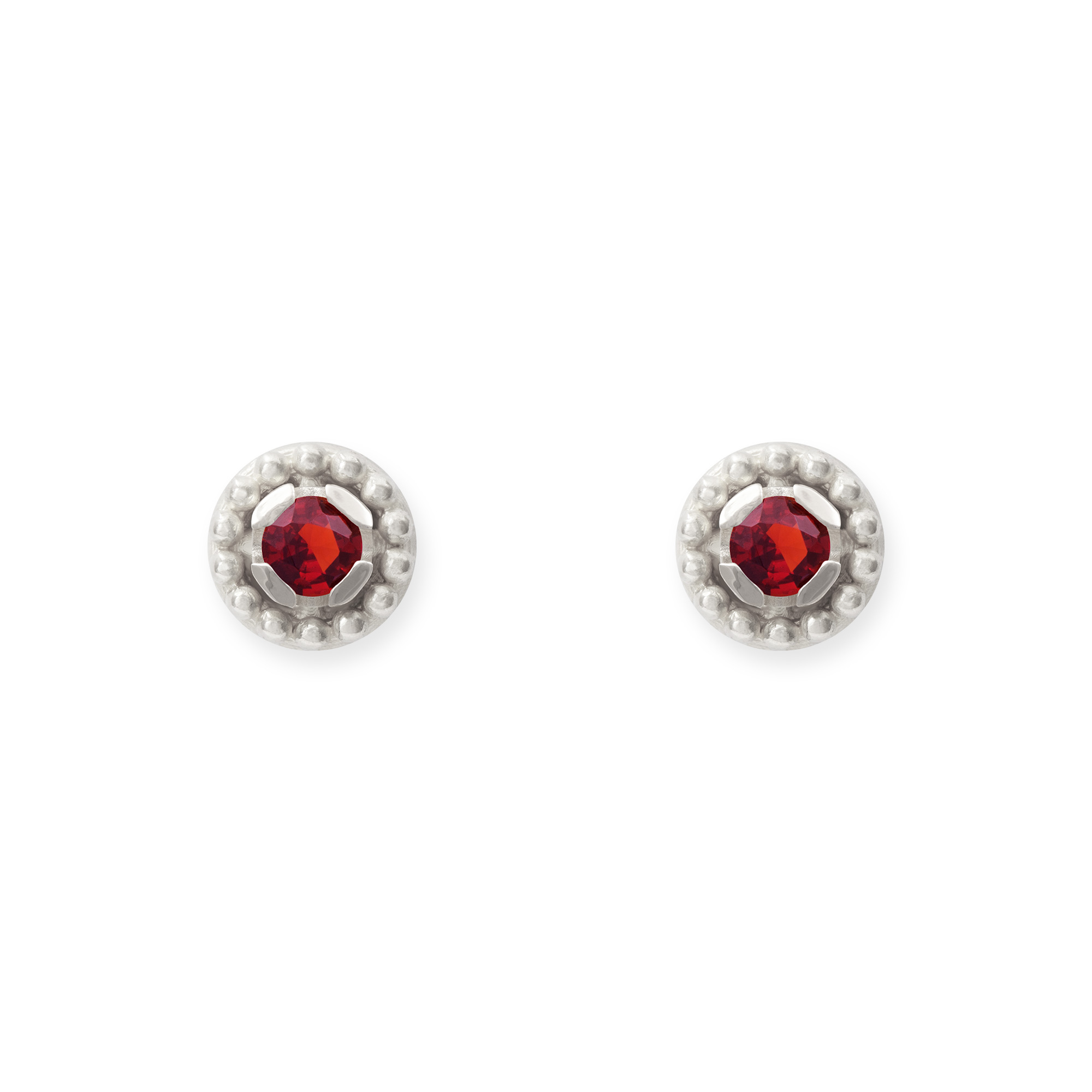 LESER Dirndlschmuck-Ohrstecker-925Silber-Granat LESER Dirndlschmuck-Ohrstecker-925Silber-Granat