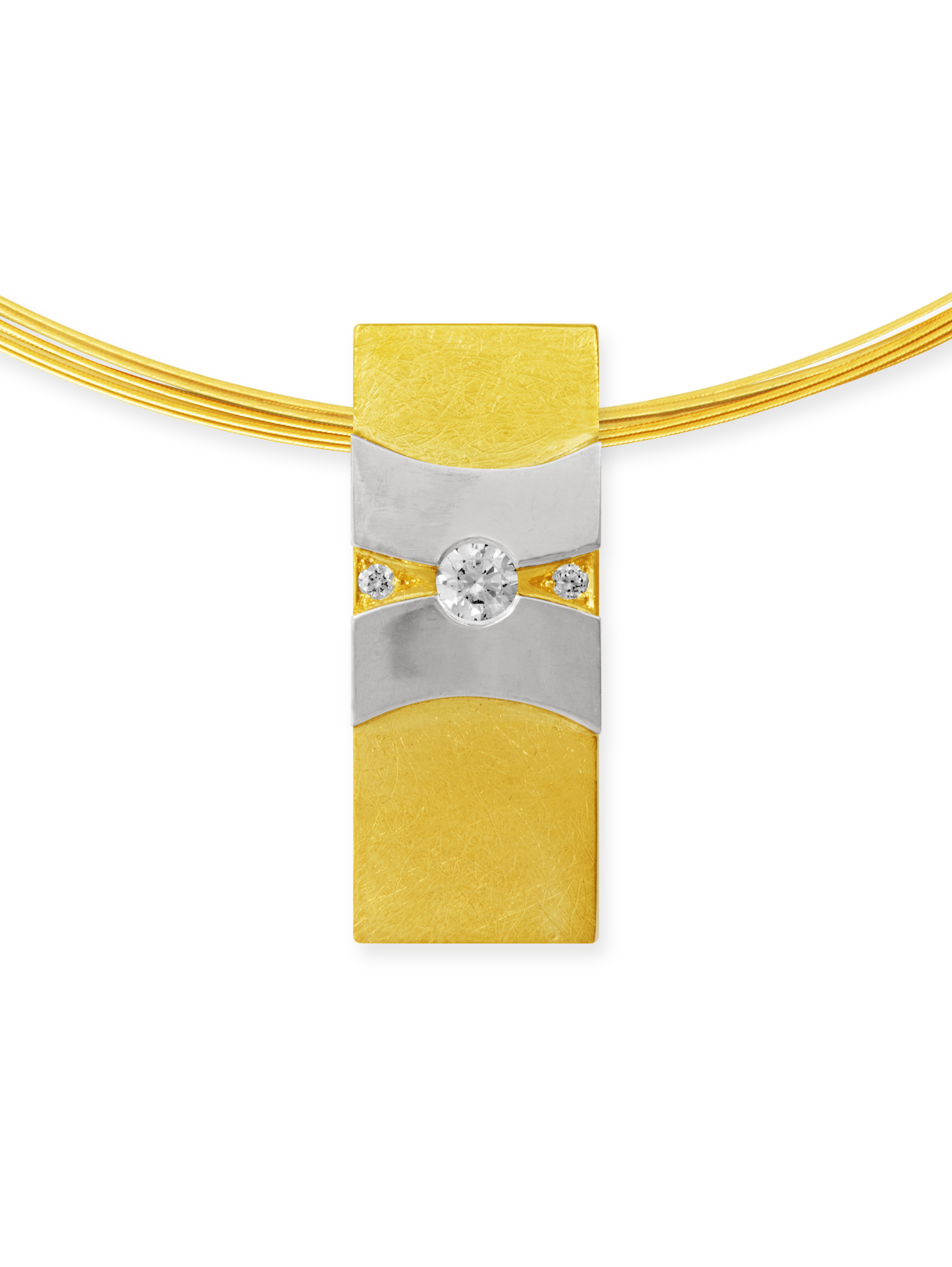 LESER Anhaenger- 750 Gelbgold 750 Weissgold-109947 LESER Anhaenger- 750 Gelbgold 750 Weissgold