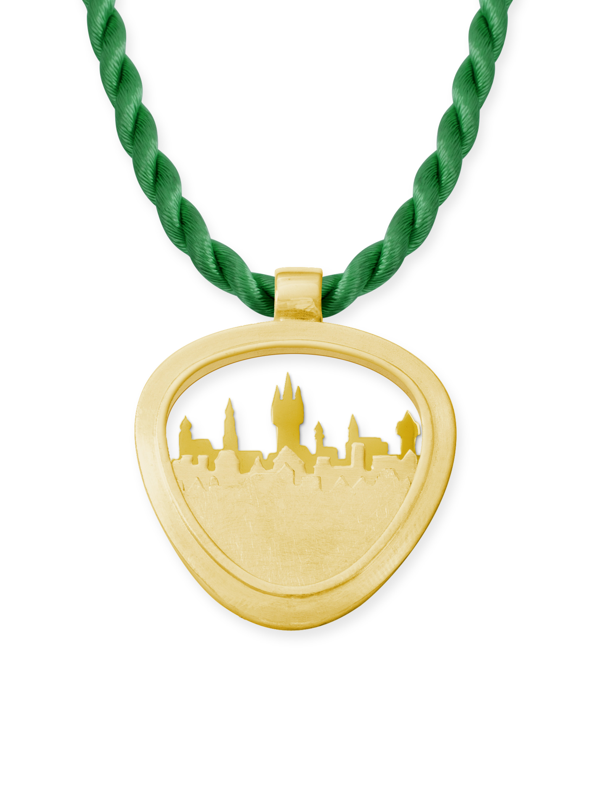 LESER Anhaenger- Stadtsilhouette Gelbgold LESER Anhaenger- Stadtsilhouette Gelbgold