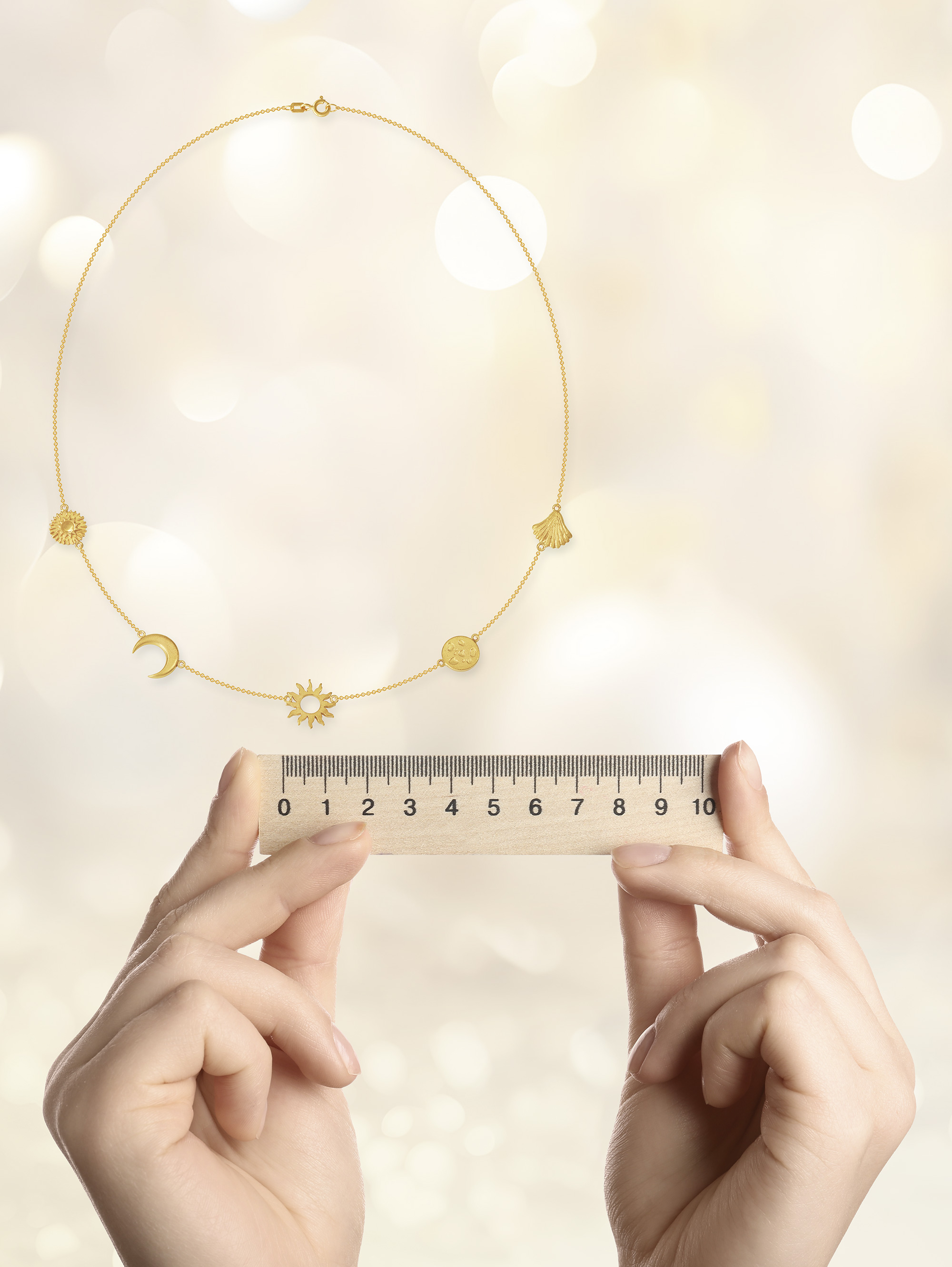 Schmuck mit Lineal - 116407