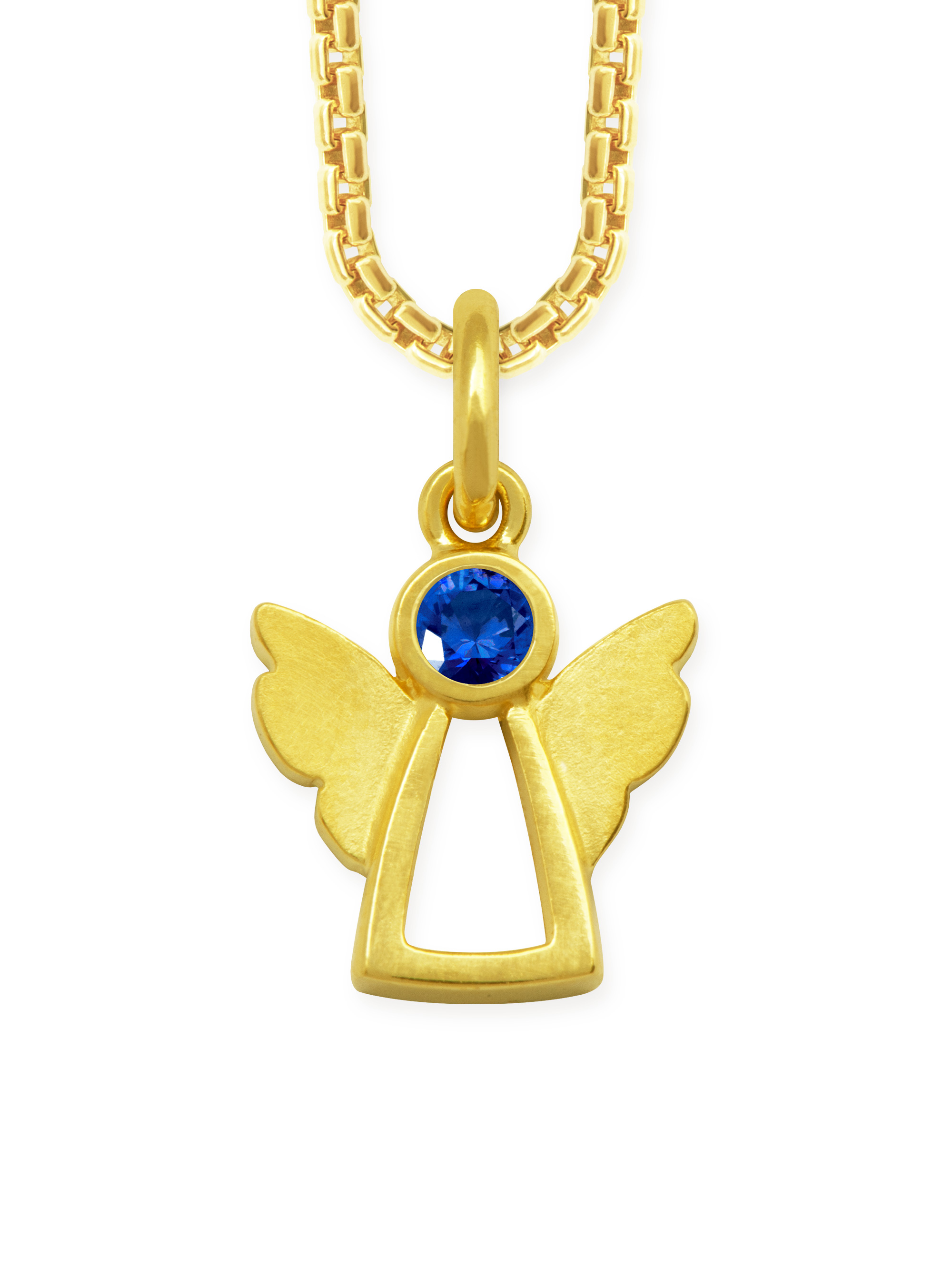 LESER Anhaenger- Engel 750 Gelbgold -Saphir-120630 LESER Anhaenger- Engel 750 Gelbgold -Saphir-120630