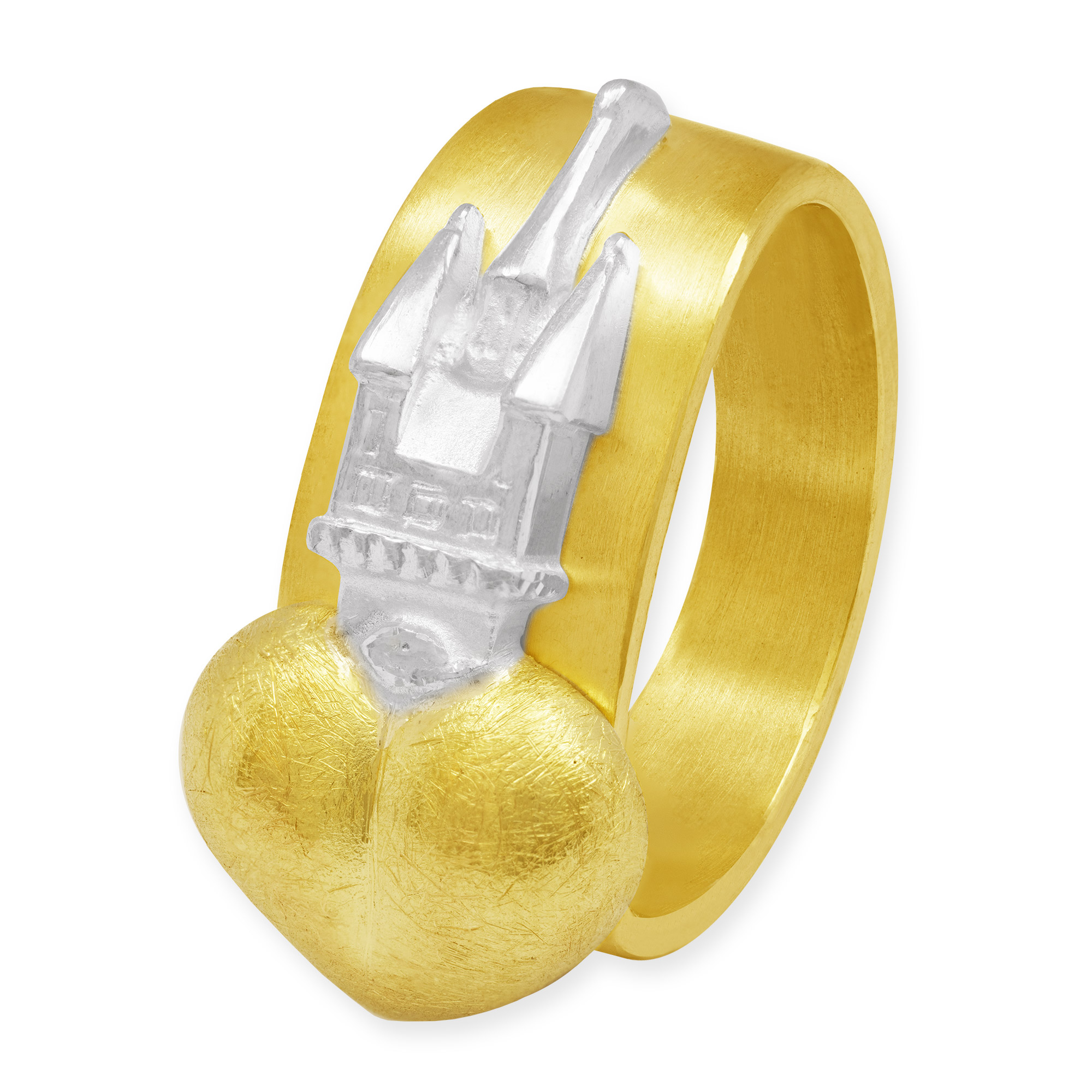 LESER Ring- Stadtturm Herz Gelbgold Weissgold Straubing