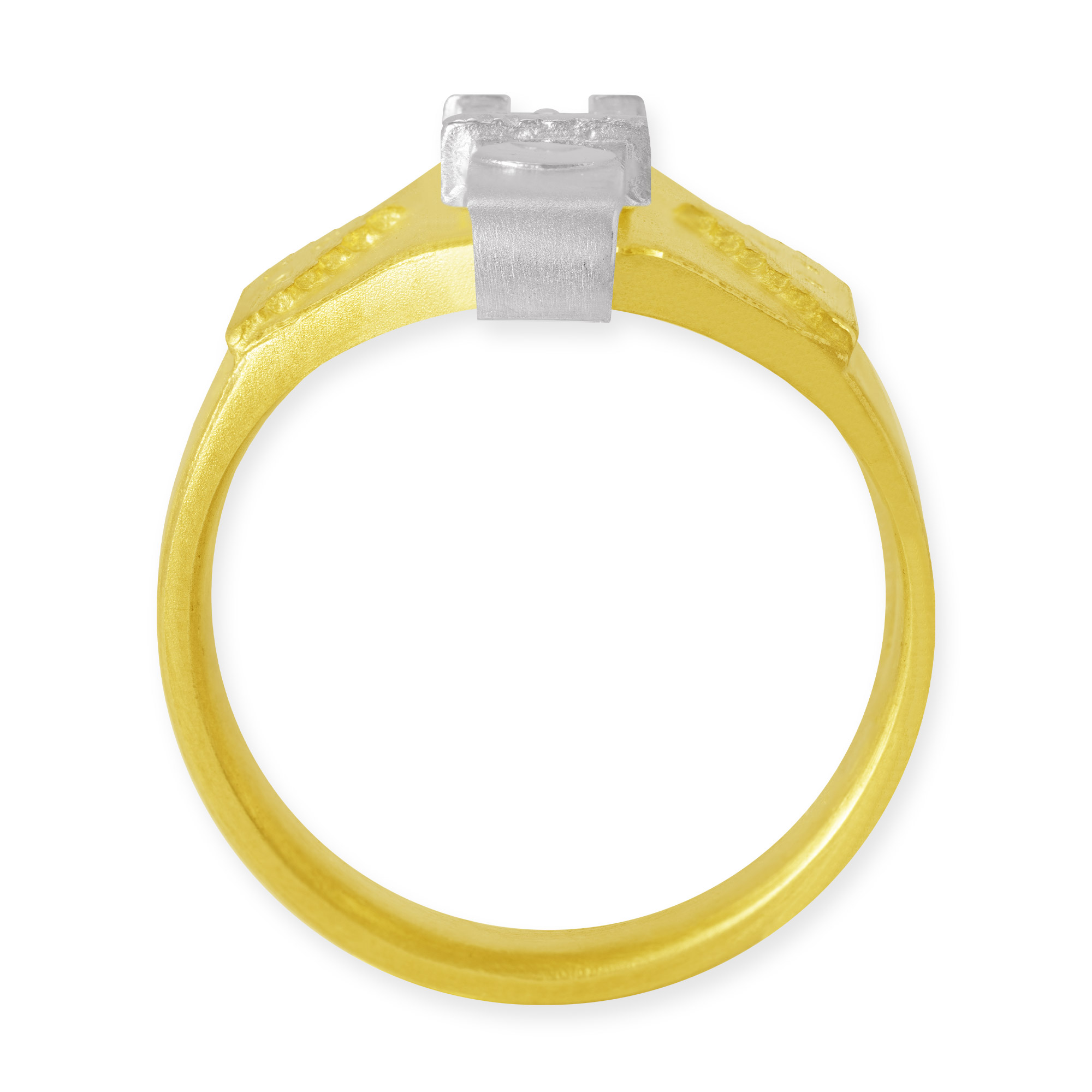 LESER Ring- Stadtturm Gelbgold Weissgold