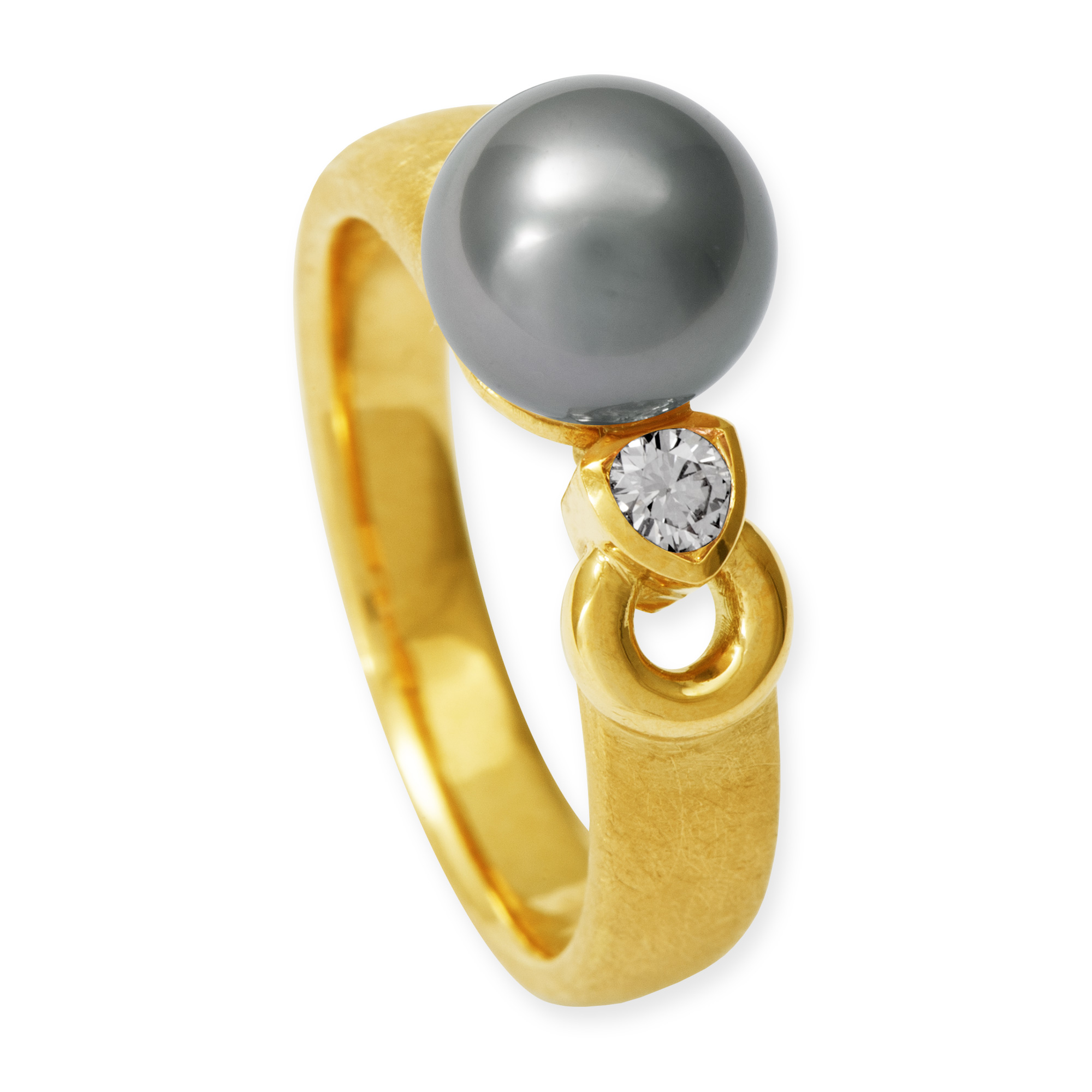 LESER Ring-Tahiti Perle 750 Gelbgold