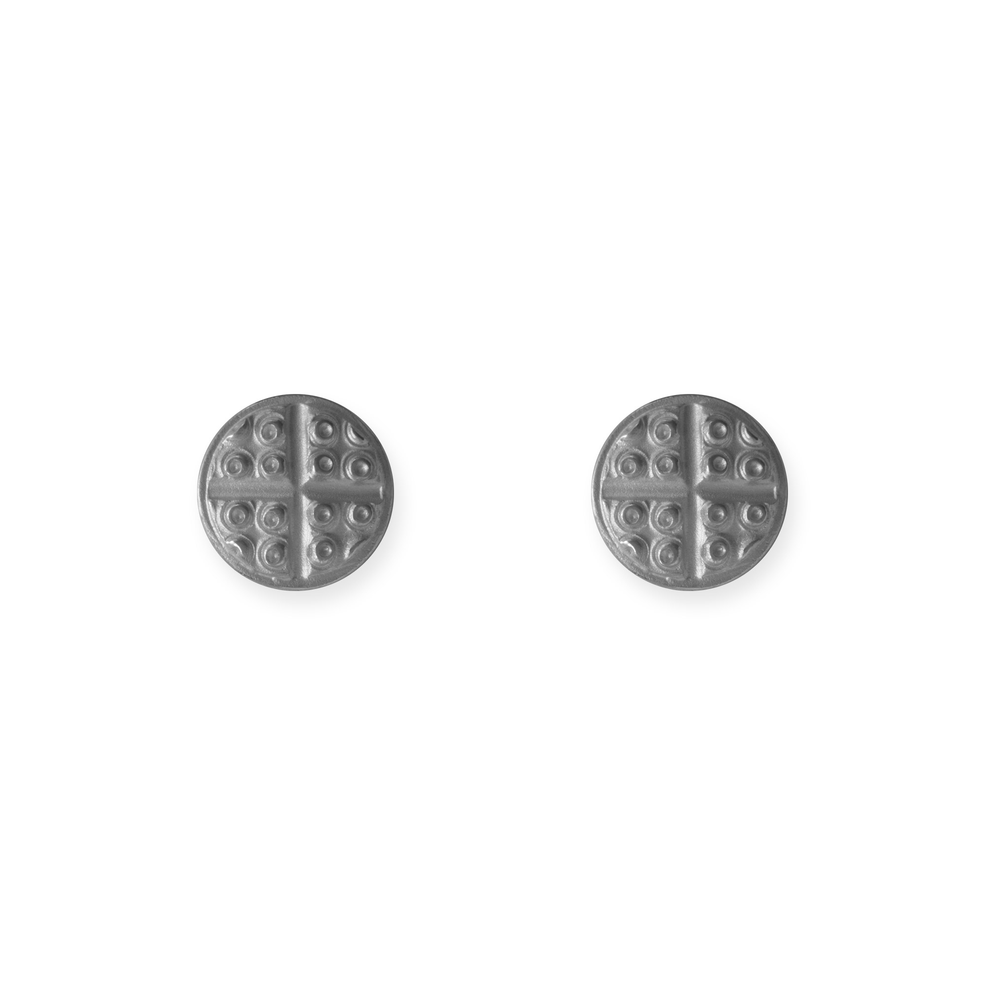 LESER Ohrstecker- Stadtschmuck Roemermaske Straubing Silber